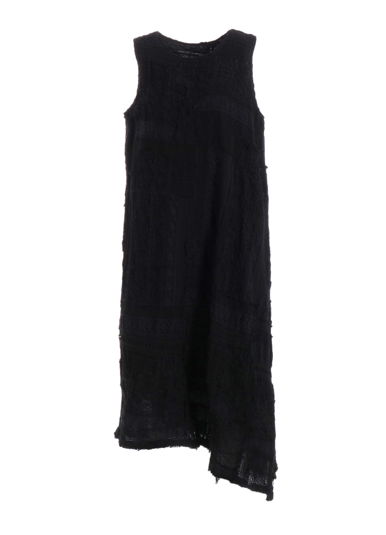 LACE PATCHWORK SLEEVELESS DRESS