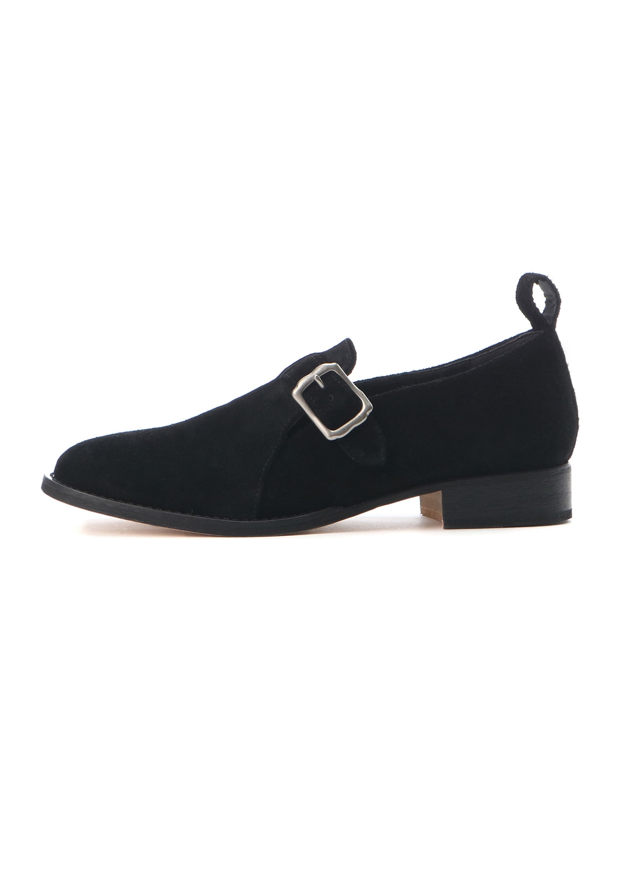 COW SUEDE ONE STRAP SHOES