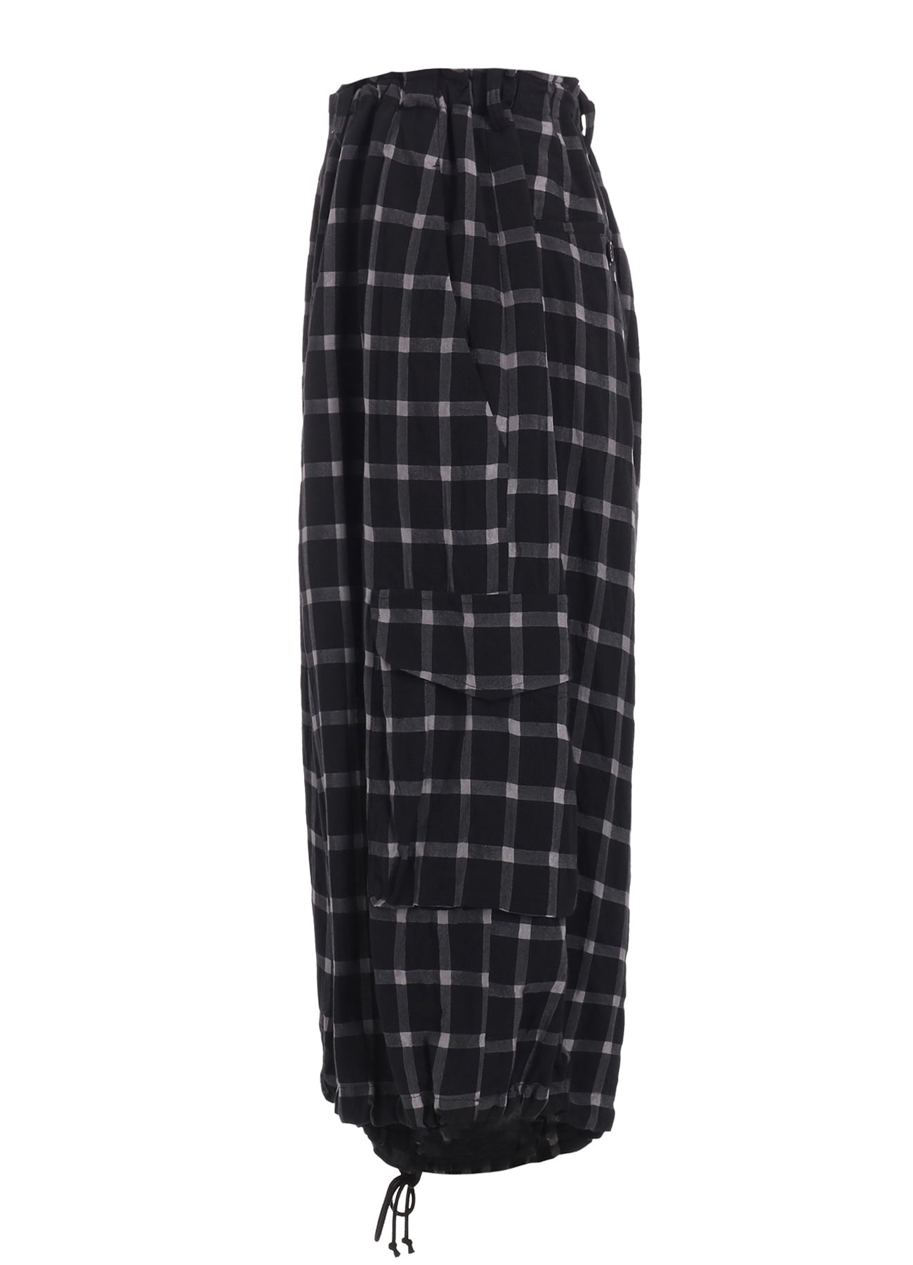 COTTON CUPRO PLAID PANTS