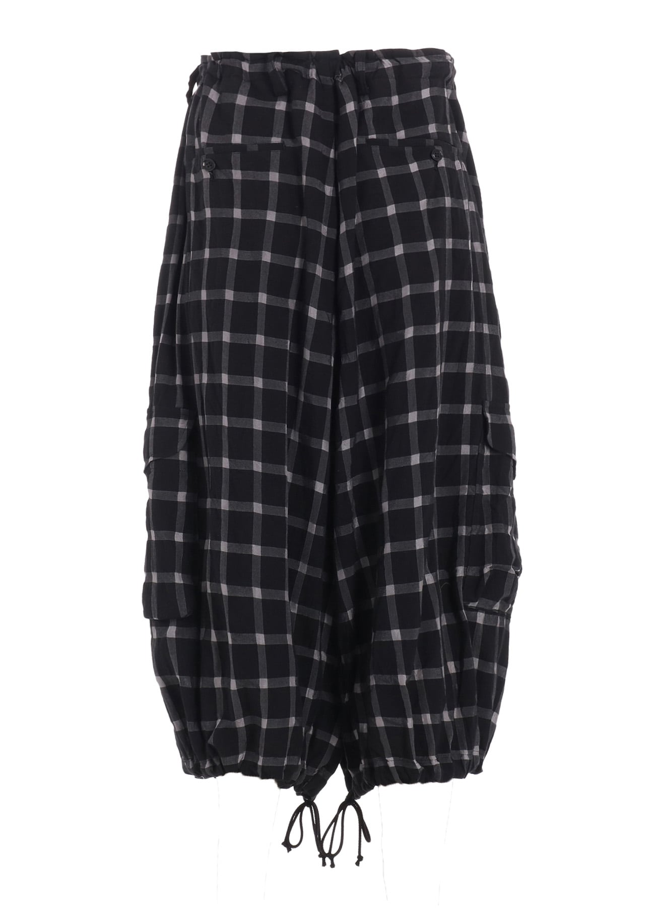 COTTON CUPRO PLAID PANTS