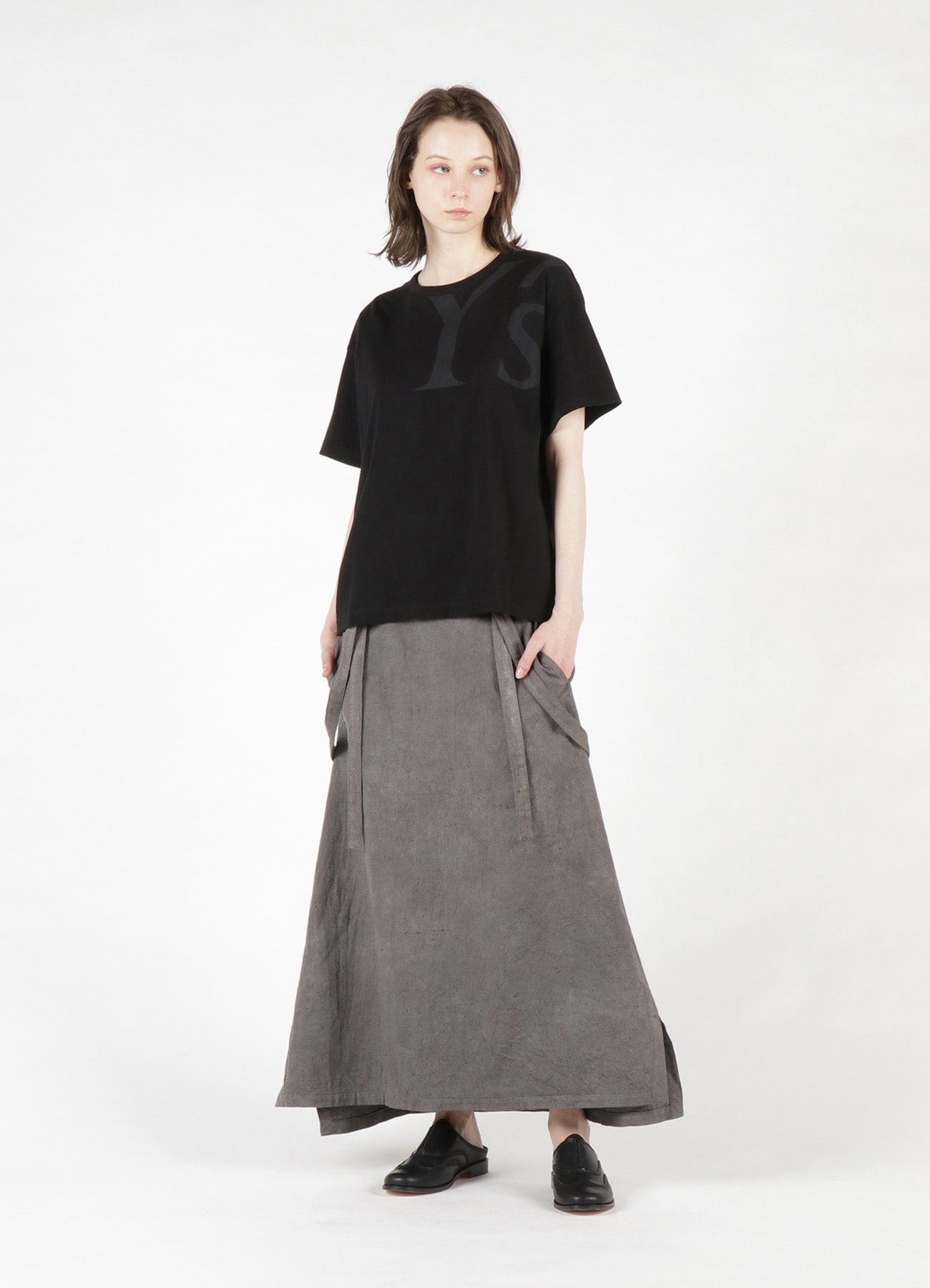 30/- PS Y's LOGO PIGMENT PRINT 3WAY DOLMAN SLEEVE OP