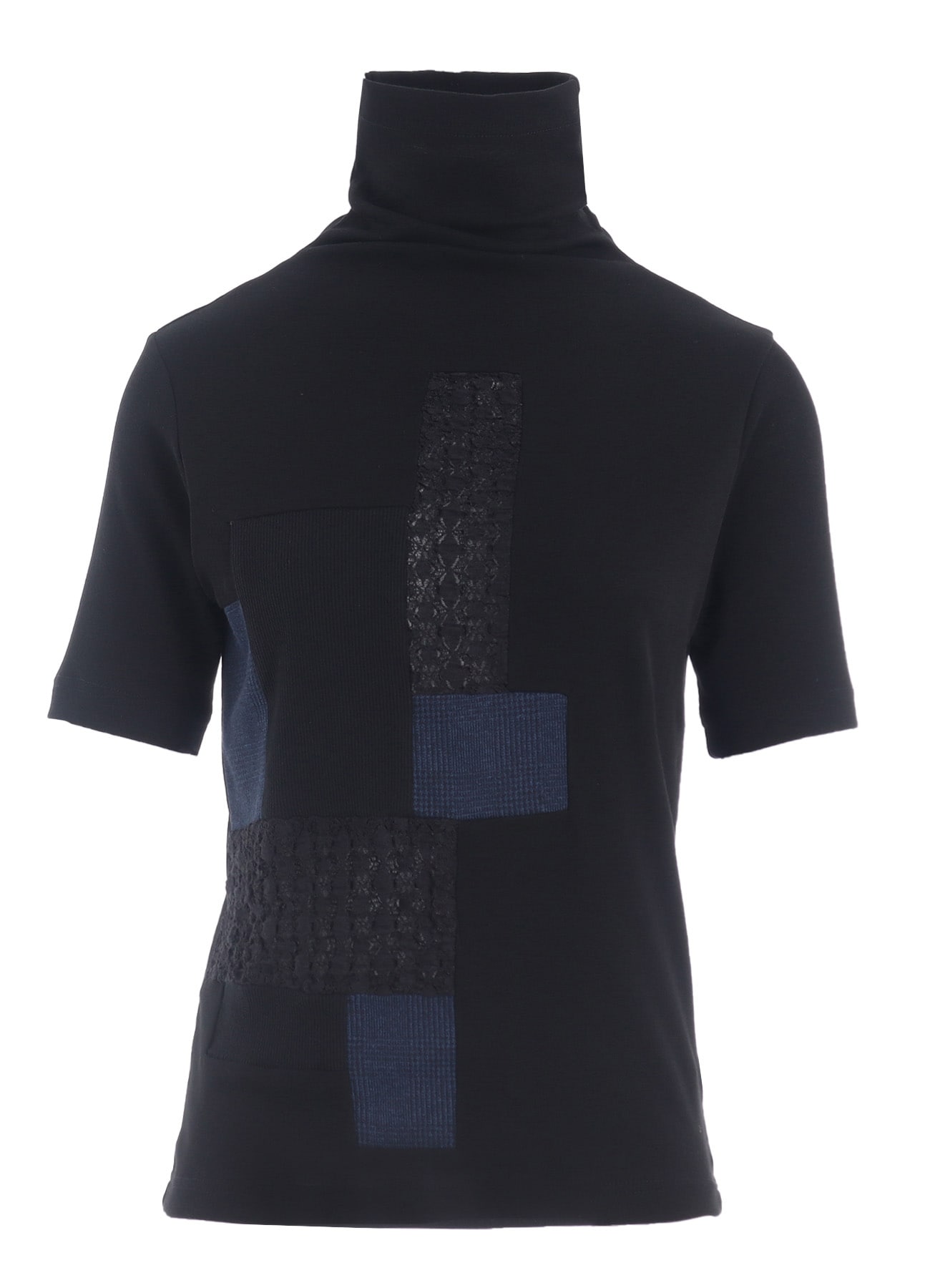 MILANO RIB PATCHWORK HALF SLEEVE T