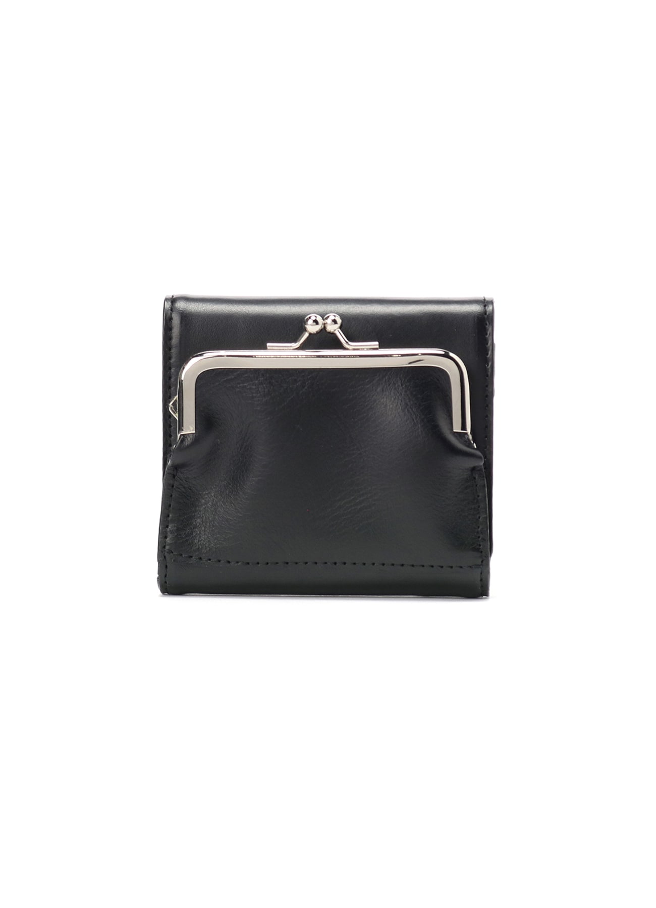 SMOOTH LEATHER MINI FOLDED CLAPS WALLET