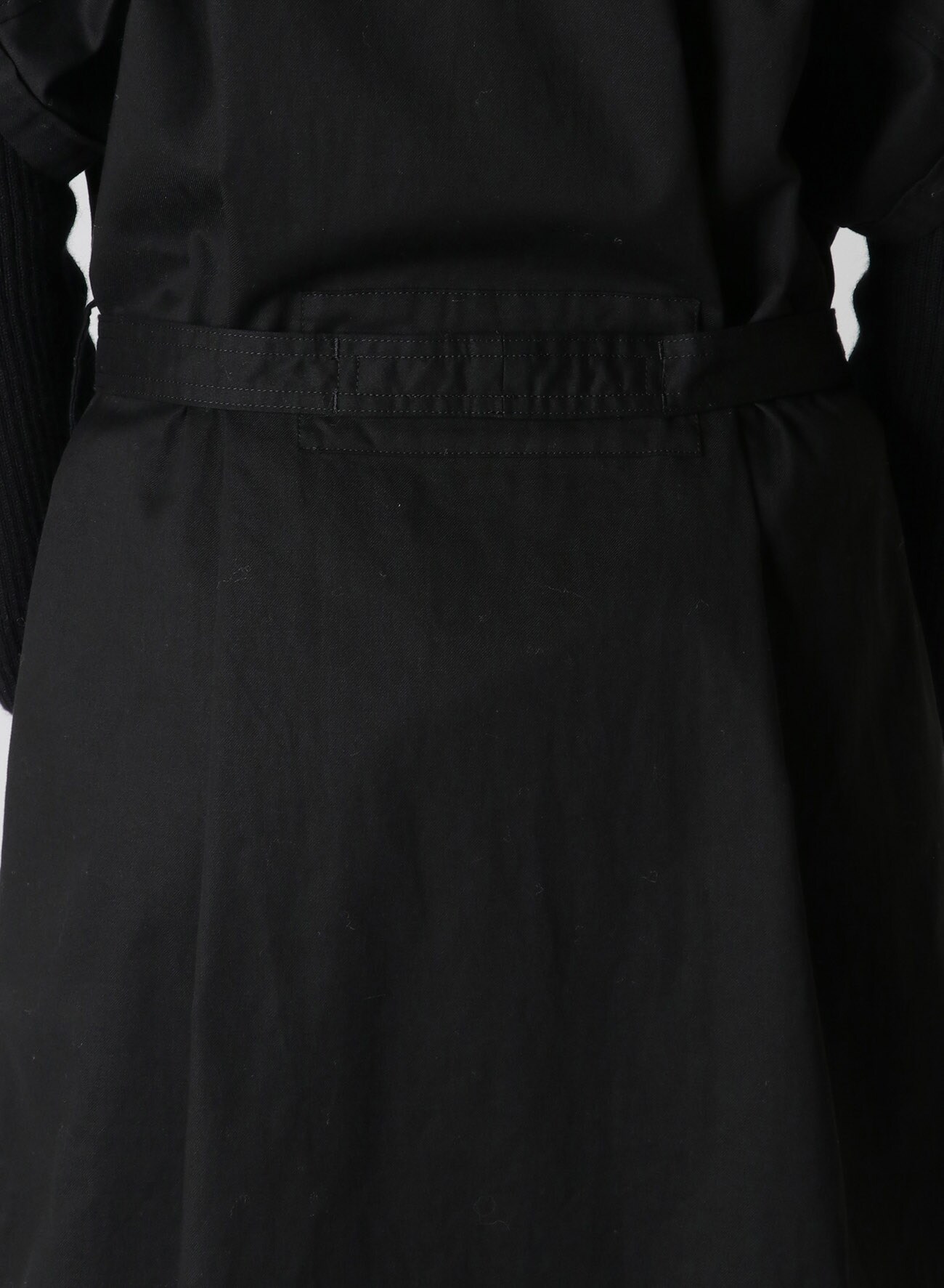 Y's BORN PRODUCT]COTTON THIN TWILL SURGICAL DRESS(XS Black): Y's