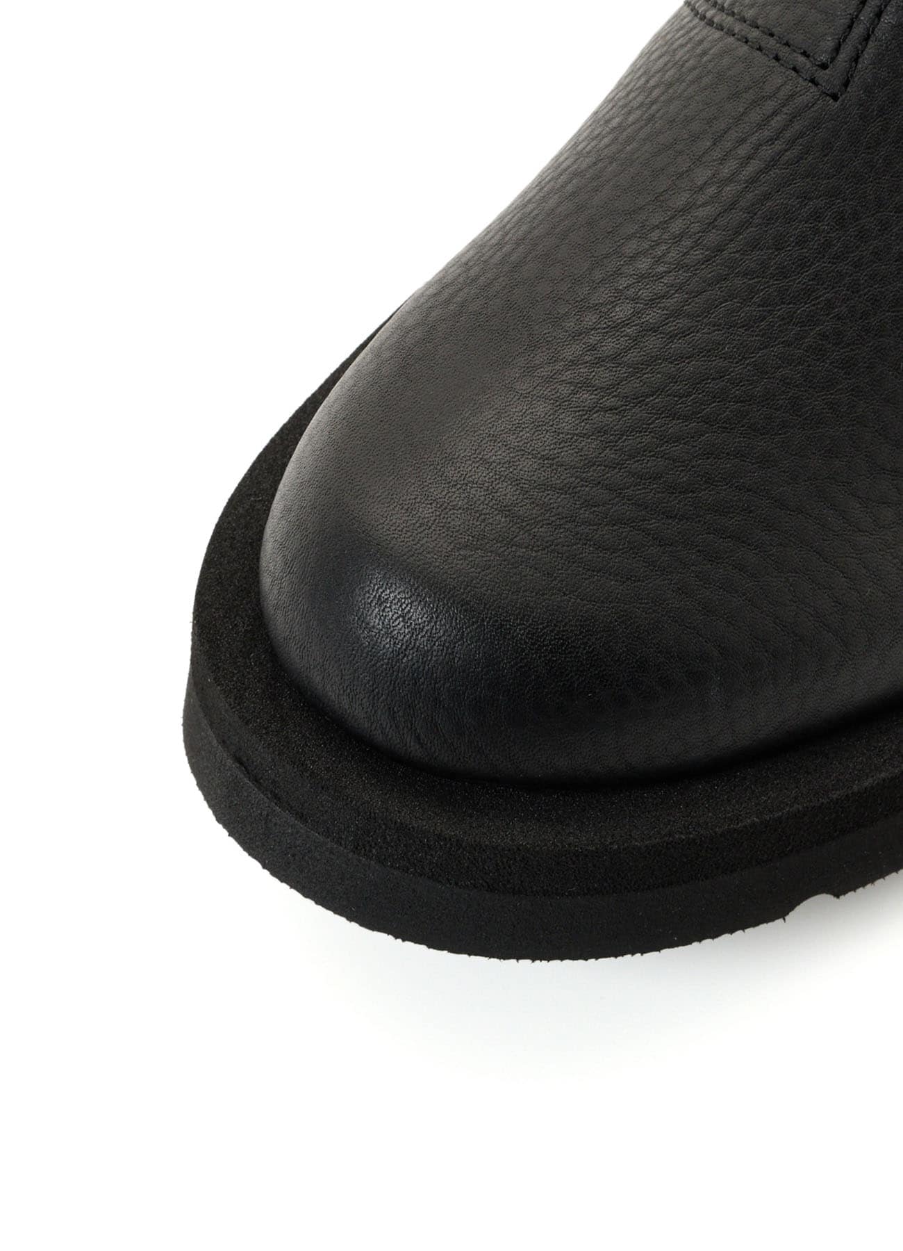 LEATHER / COTTON CANVAS COMBINATION BOOTS
