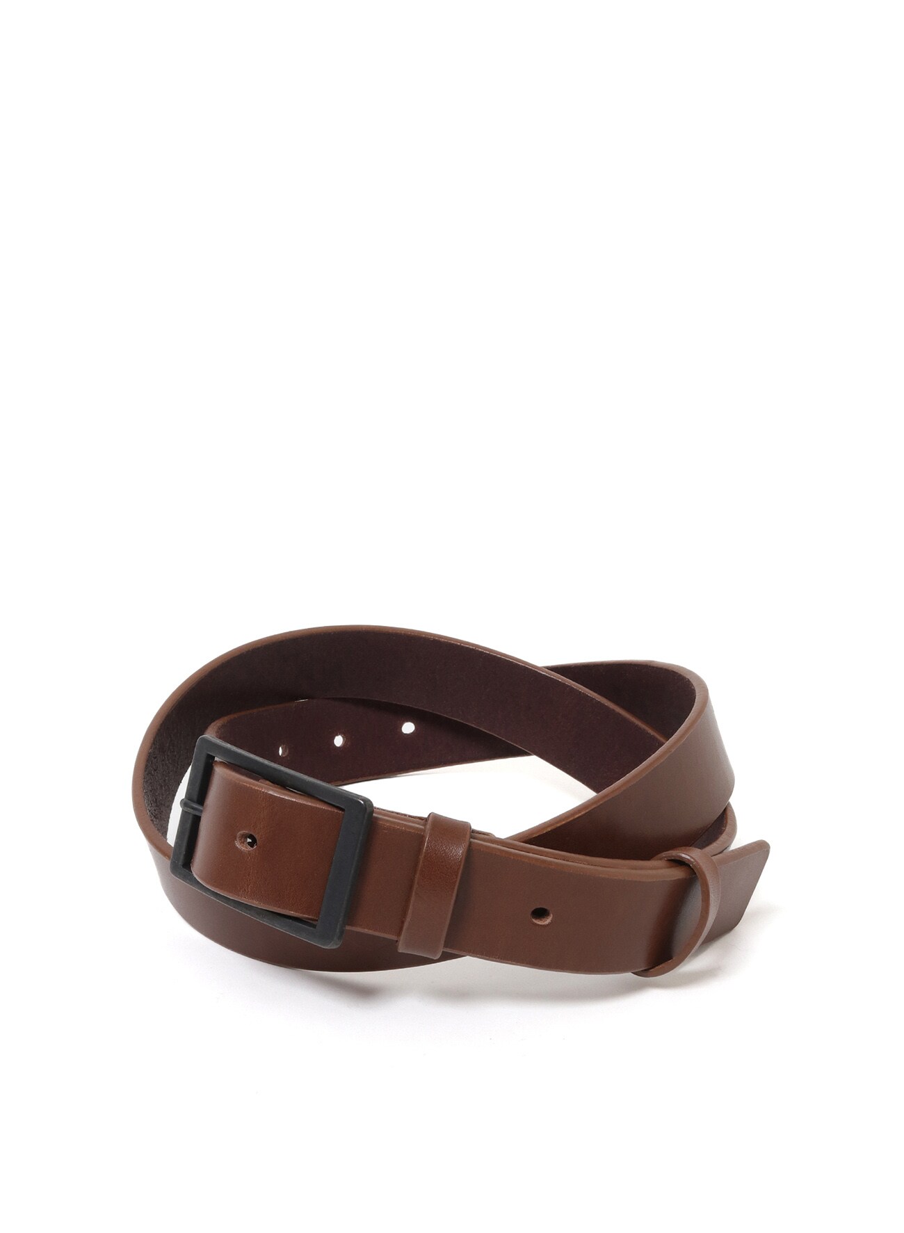 THICK OIL 30mm LONG BELT(FREE SIZE Brown): Y's｜THE SHOP 
