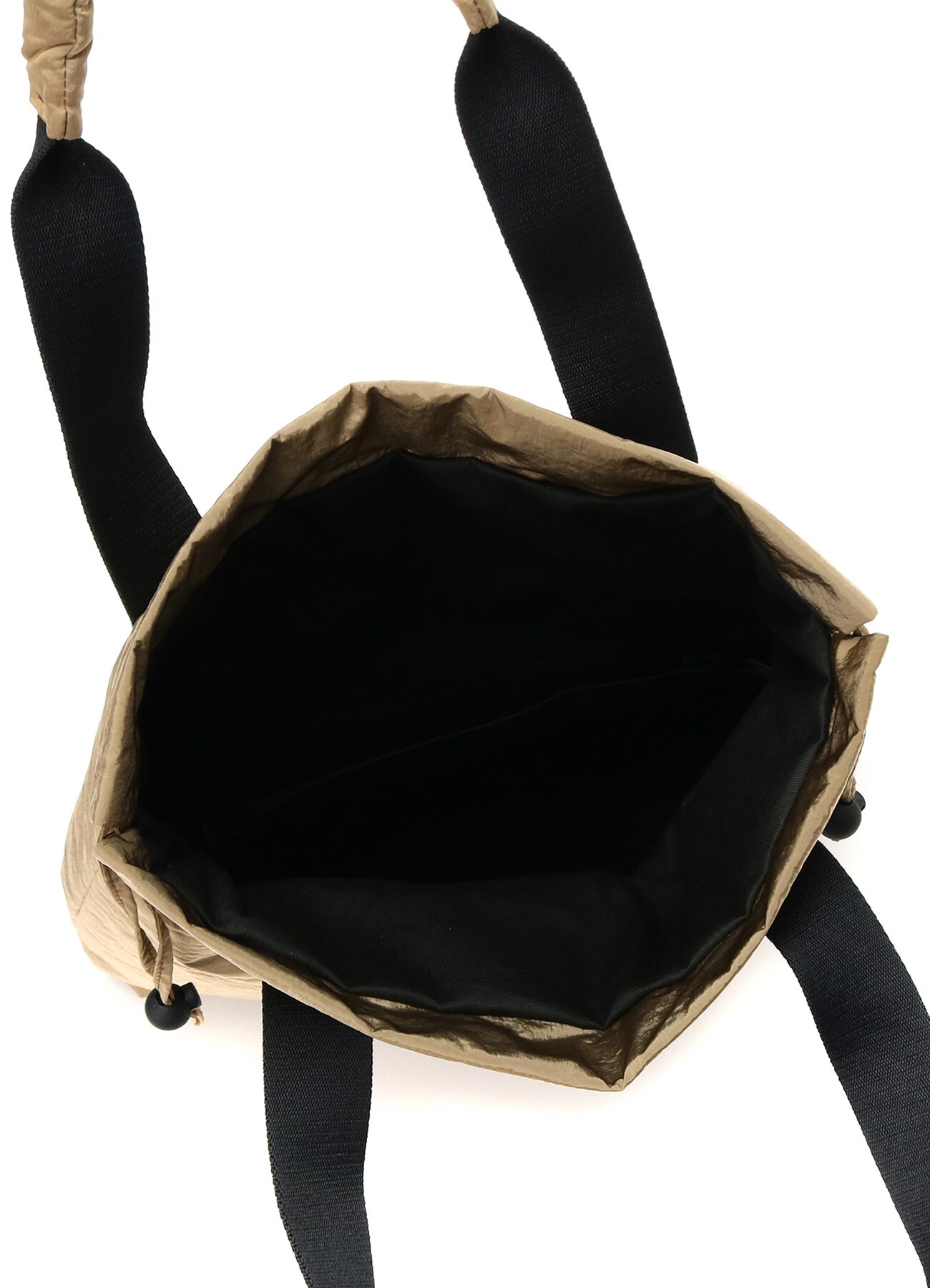 NYLON TAFFETA PADDED DRAWSTRING BAG