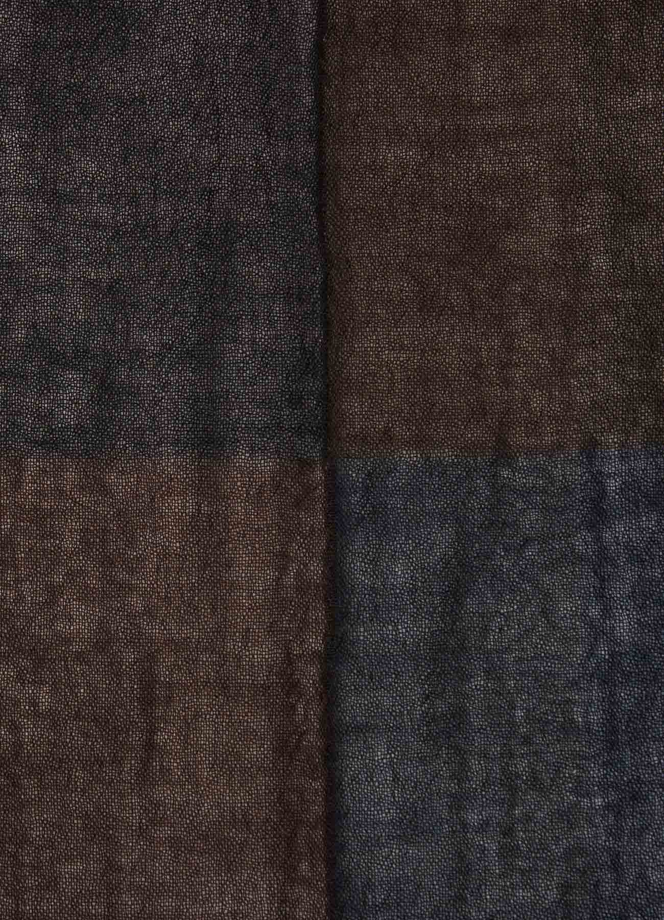 WOOL PLAIN WEAVE 2 PATCHES STOLE
