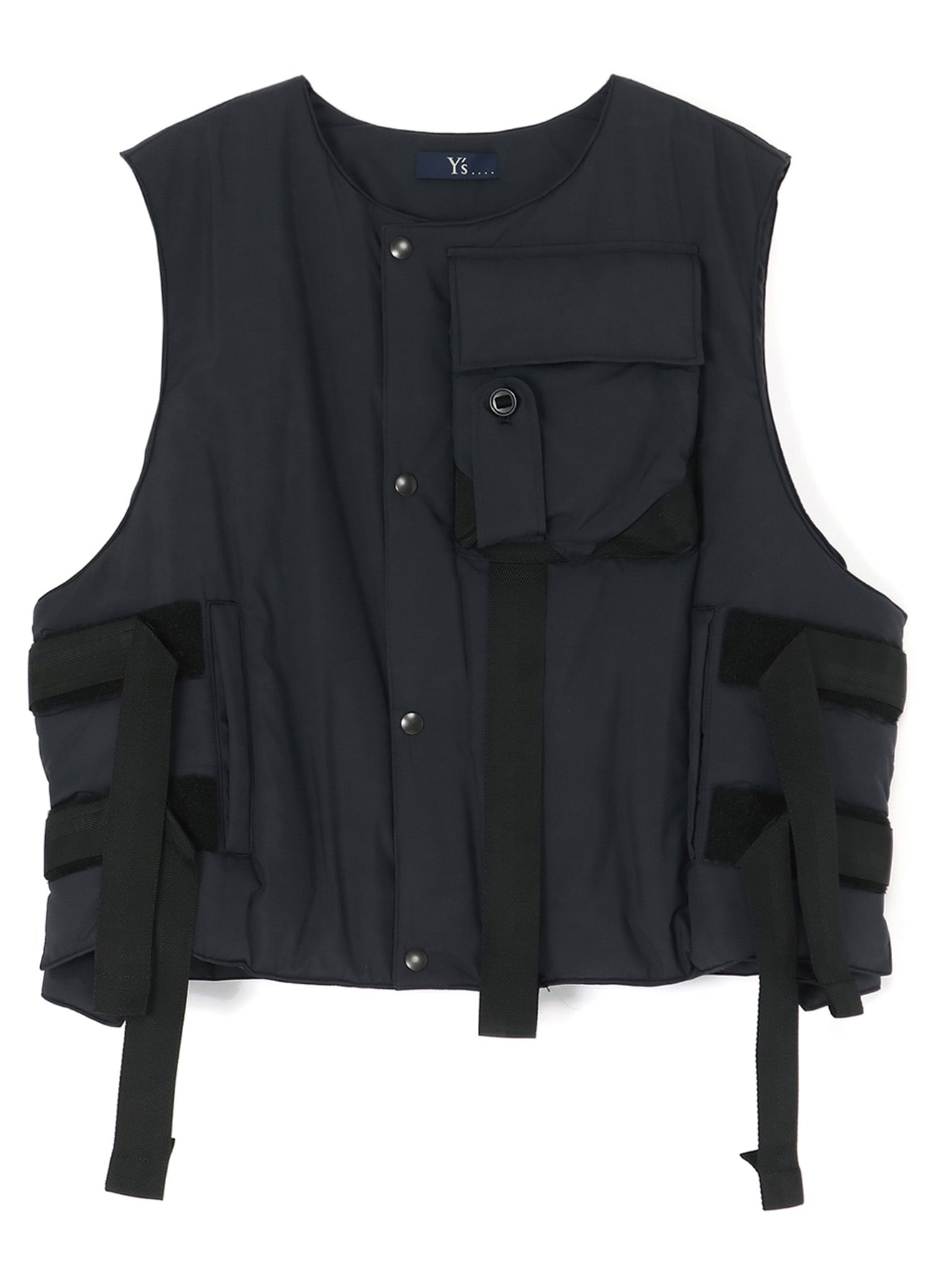 RECYCLE POLYESTER TAFFETA PADDED VEST(M Black): Vintage｜THE SHOP