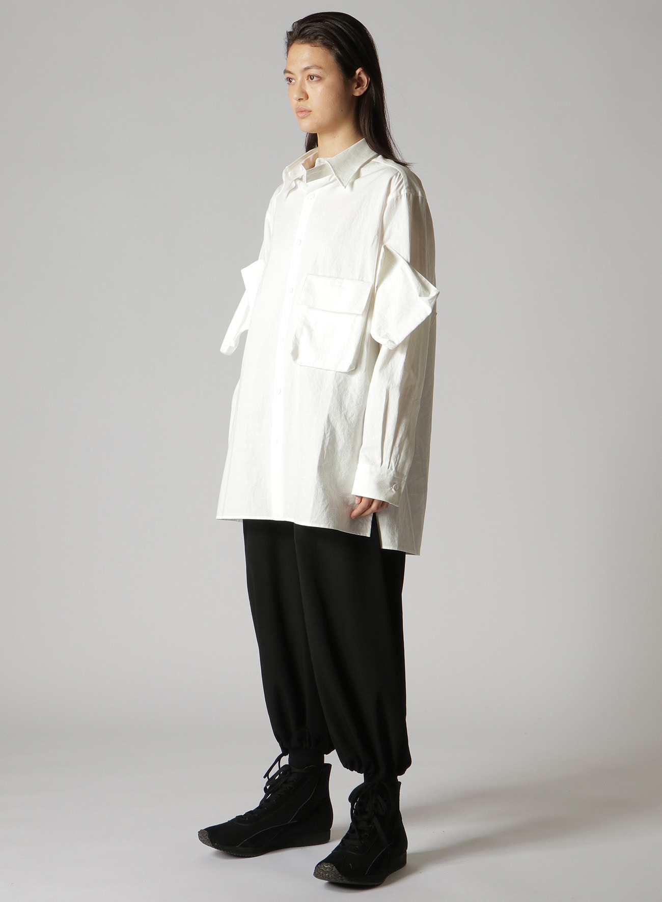 Y's BANG ON!No.168 LAWN DETACHABLE COLLAR SHIRTS(FREE SIZE White):  Vintage｜THE SHOP YOHJI YAMAMOTO