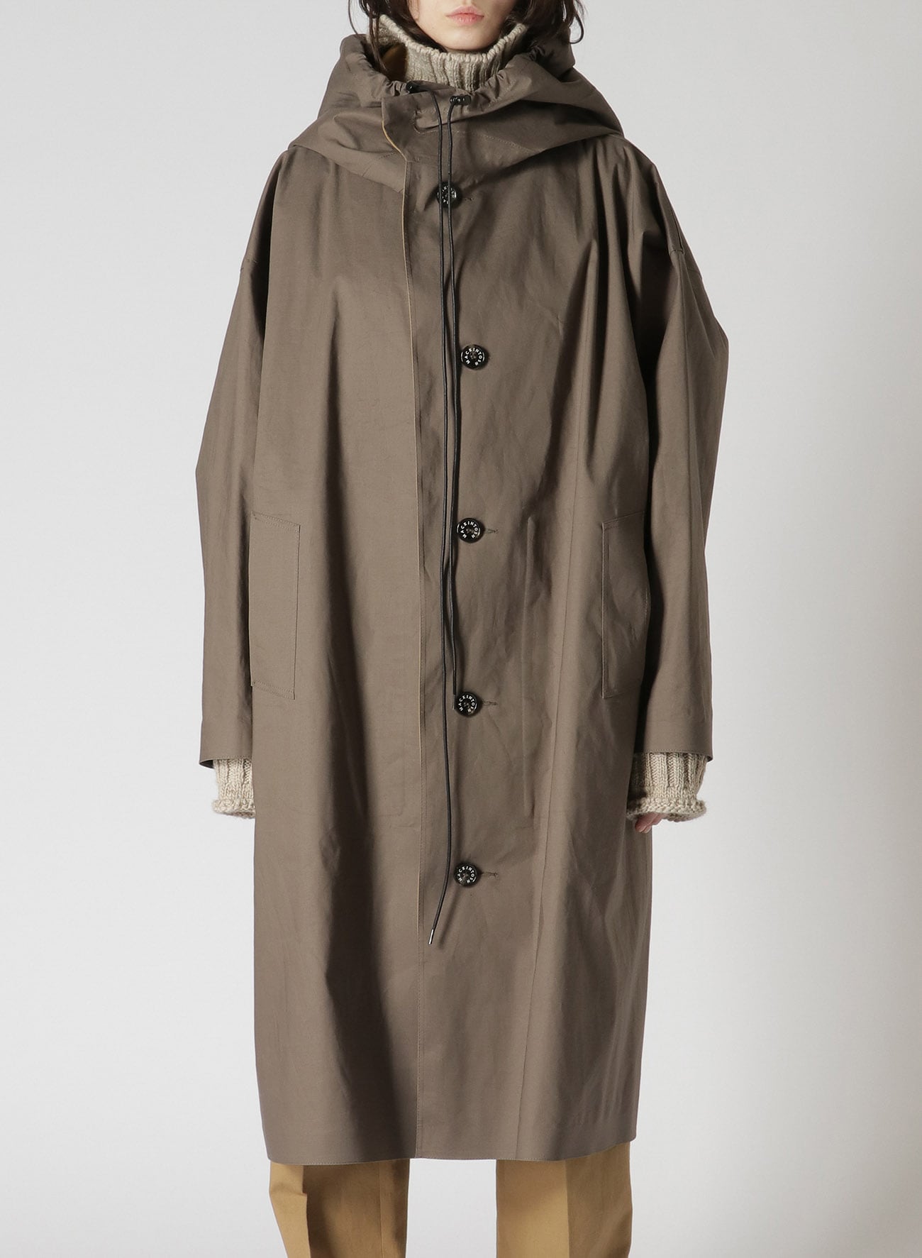 Y's 1972 - Y's CRAFTED BY MACKINTOSH]HOODED COAT(XS Taupe x Autumn 