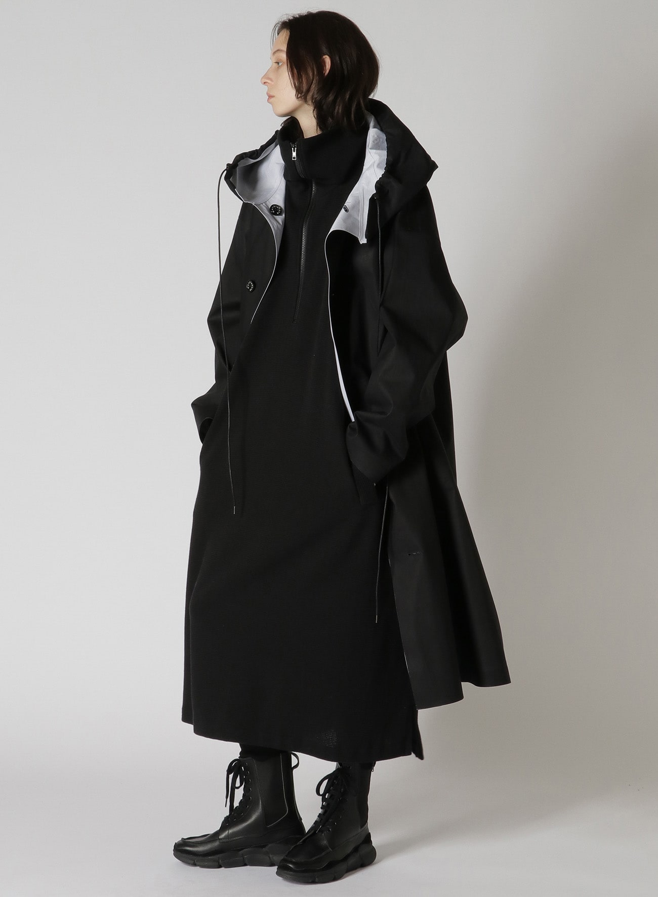 [Y's 1972 - Y’s CRAFTED BY MACKINTOSH]HOODED COAT
