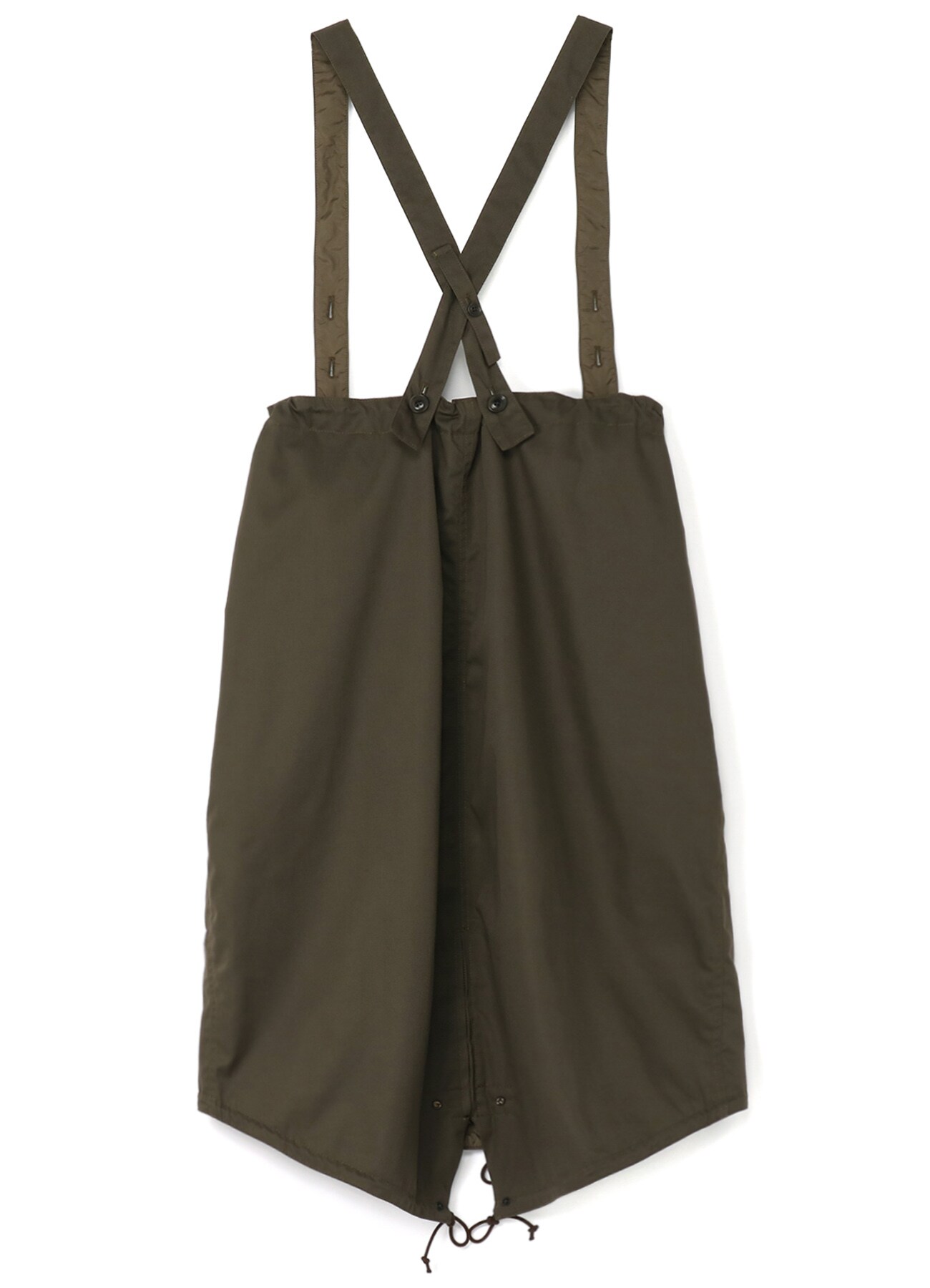 Y's BANG ON!No.190 POLYESTER TAFFETA + T/C TWILL MILITARY TAIL SKIRT