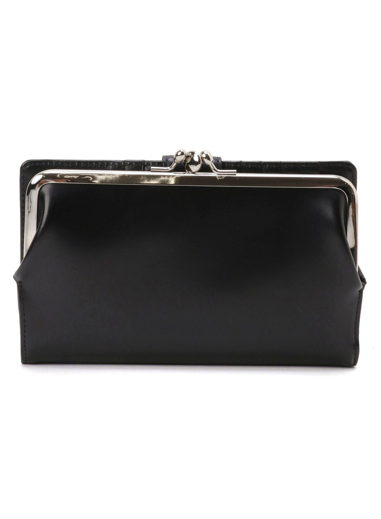 SEMIGLOSS LEATHER CLASP LONG WALLET(S Black): Y's｜THE SHOP YOHJI