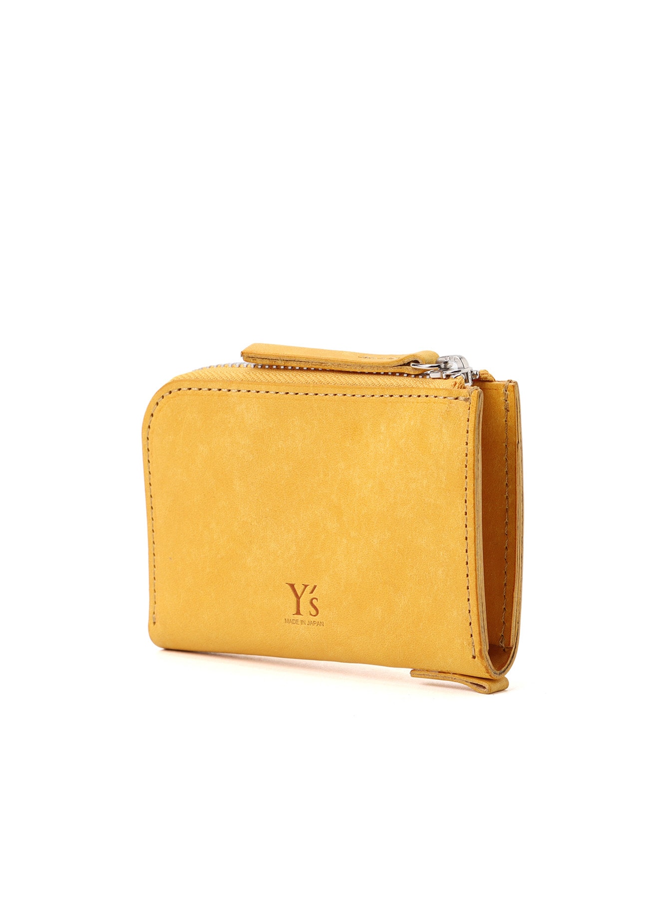 VEGETABLE-TANNED NUBUCK LEATHER ZIP WALLET