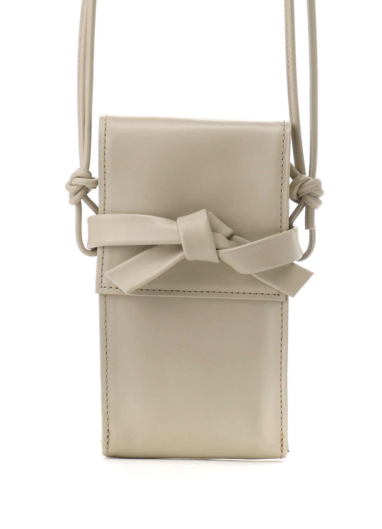 COLOR LEATHER NECK POUCH