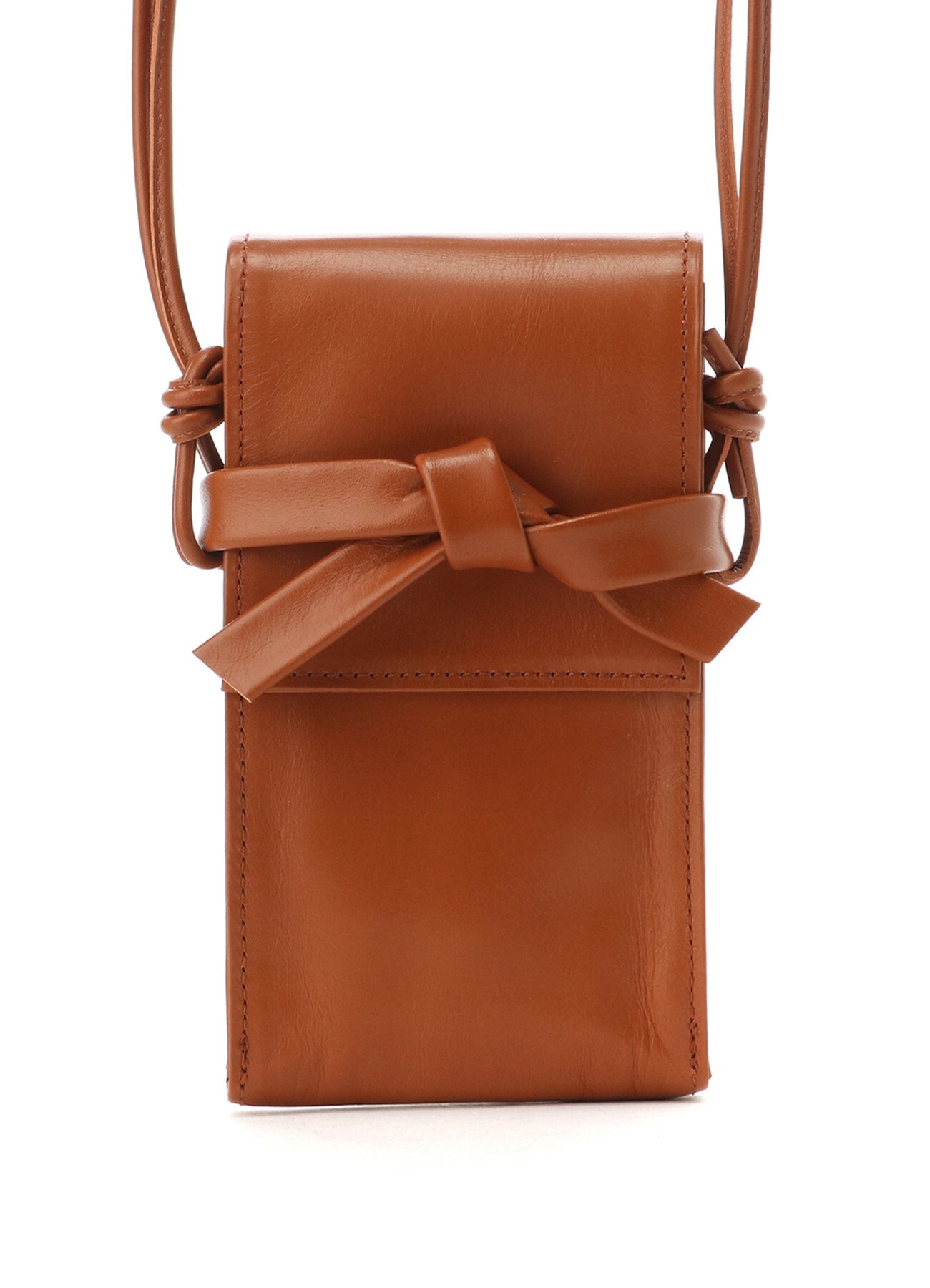 COLOR LEATHER NECK POUCH