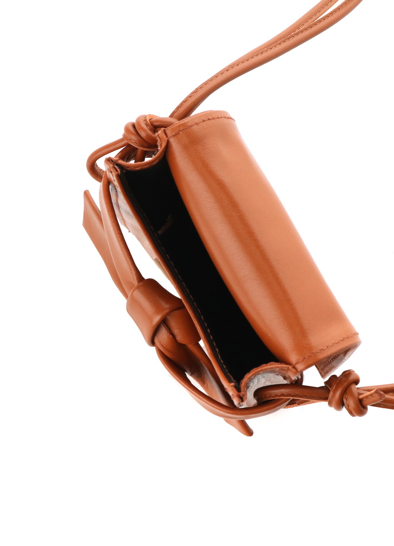 COLOR LEATHER NECK POUCH
