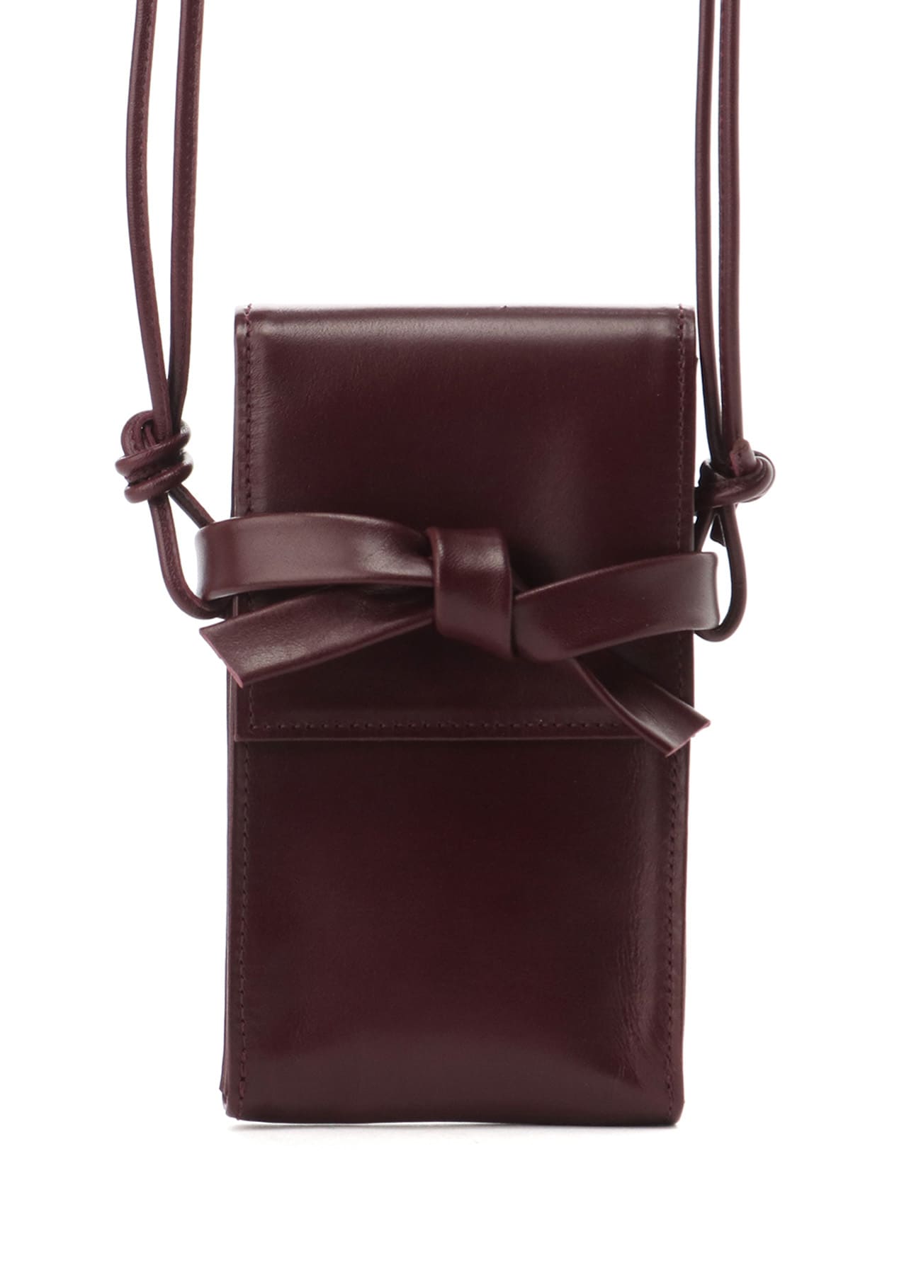 COLOR LEATHER NECK POUCH