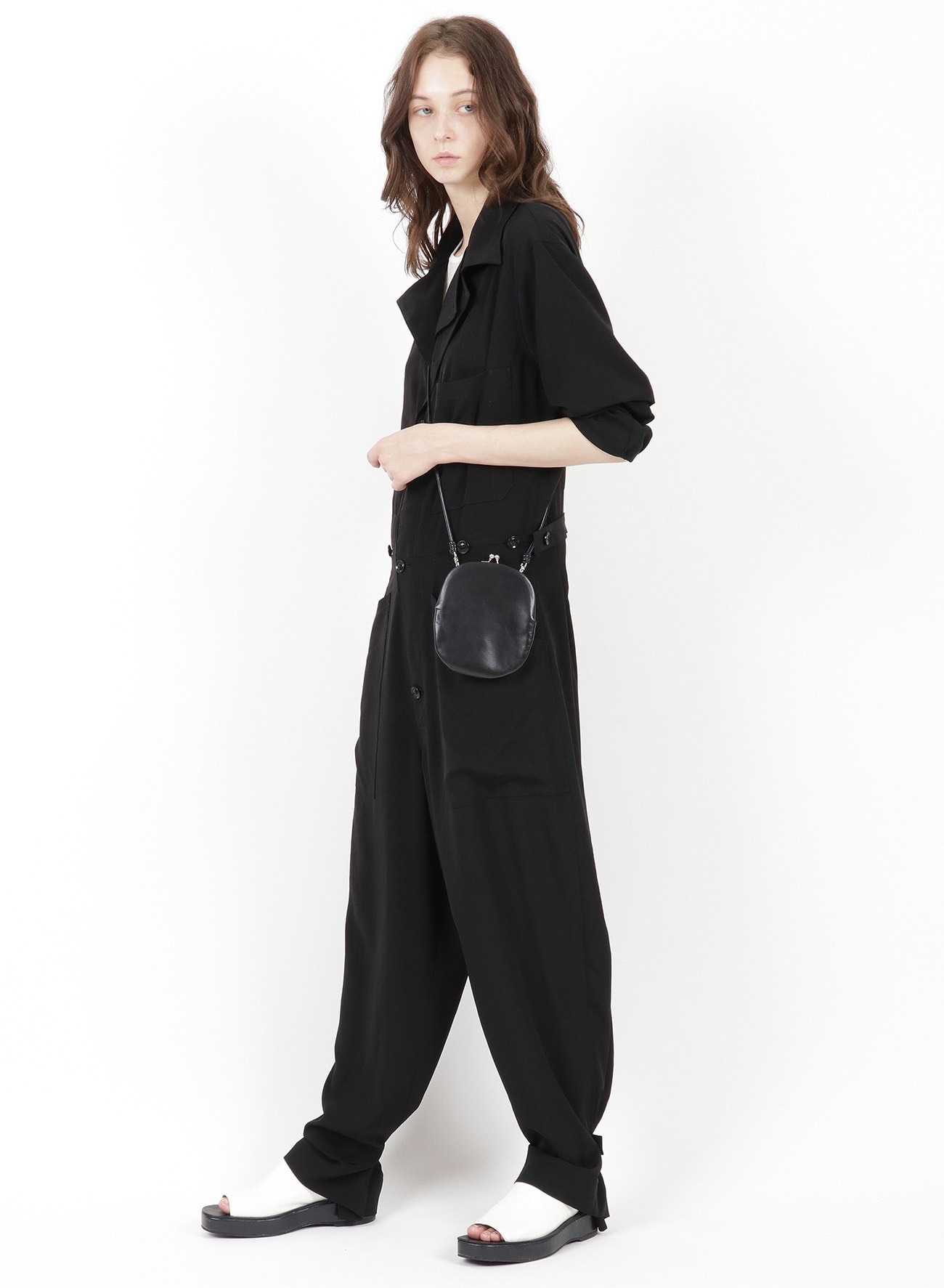 COLOR LEATHER FRAME POUCH