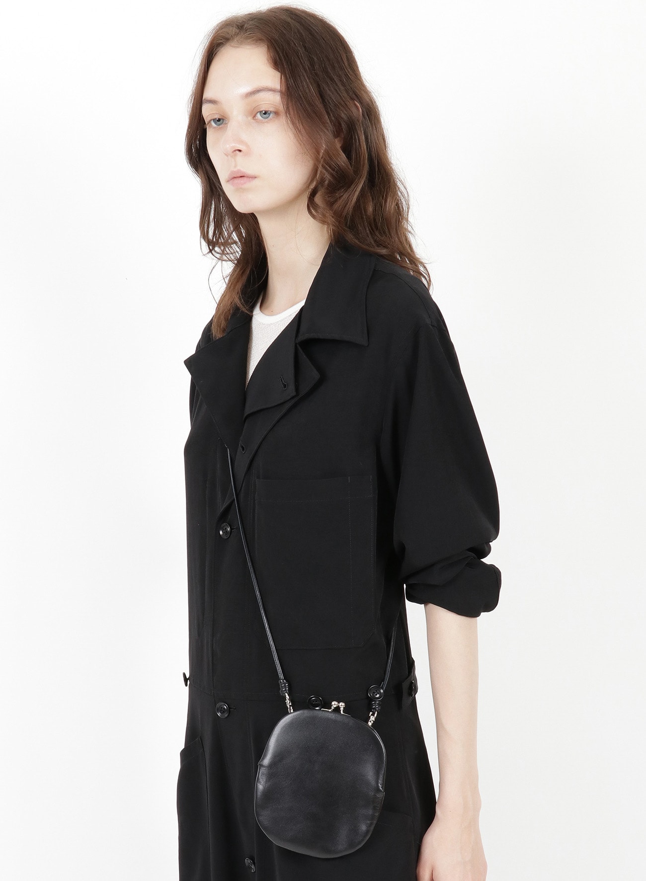 COLOR LEATHER FRAME POUCH