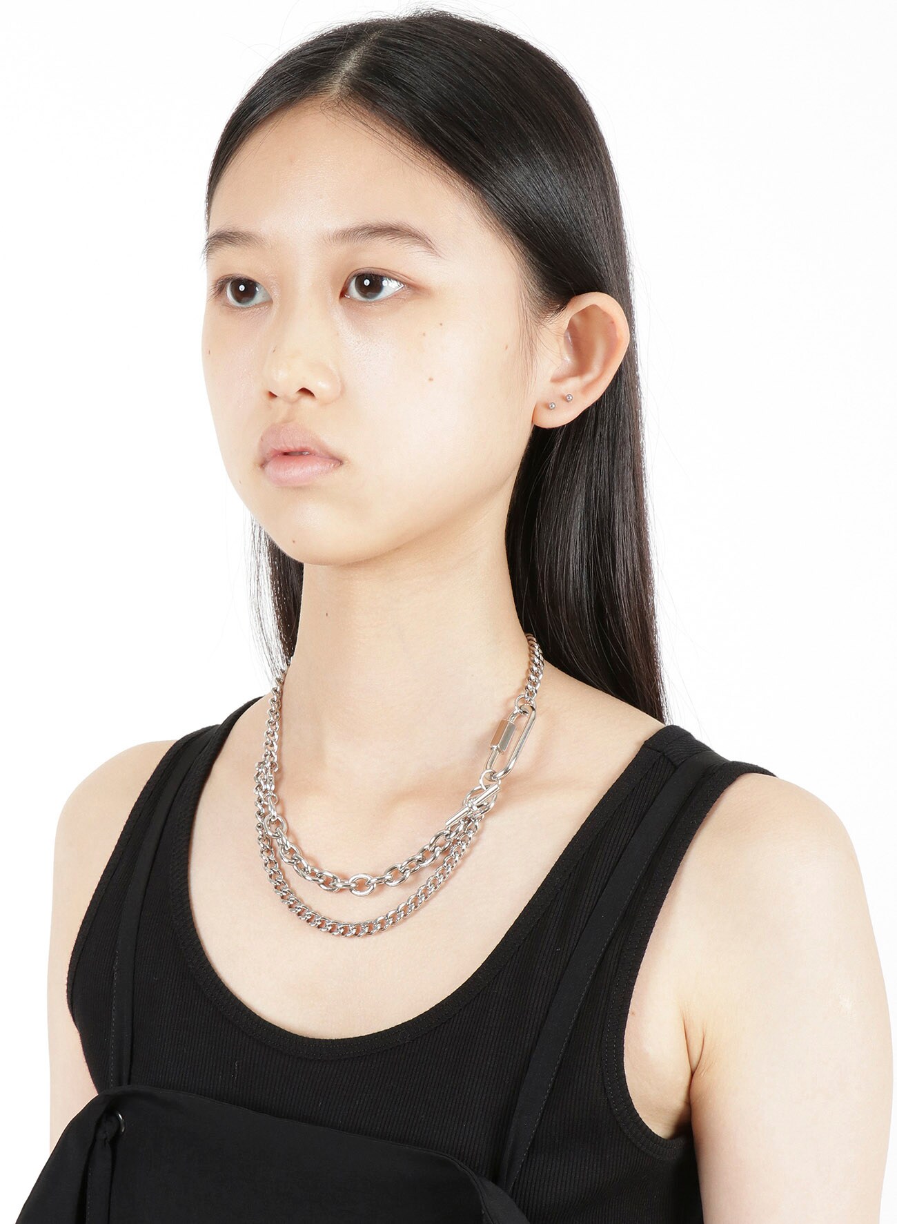 即完】Y's BRASS 2 DOUBLE CHAIN CHOKER | hartwellspremium.com