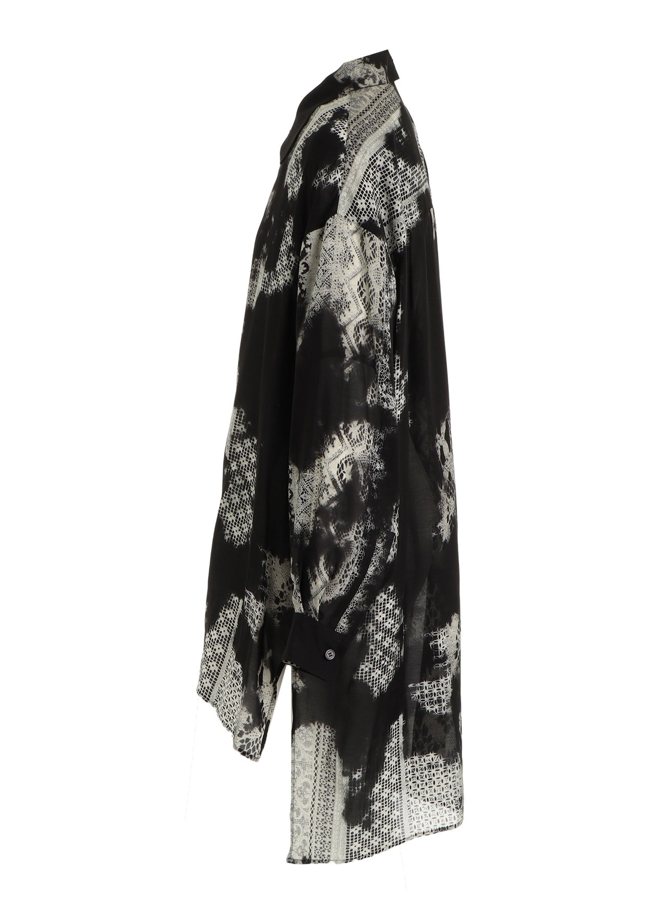CUPRO/RAYON UNBALANCED BIG BLOUSE
