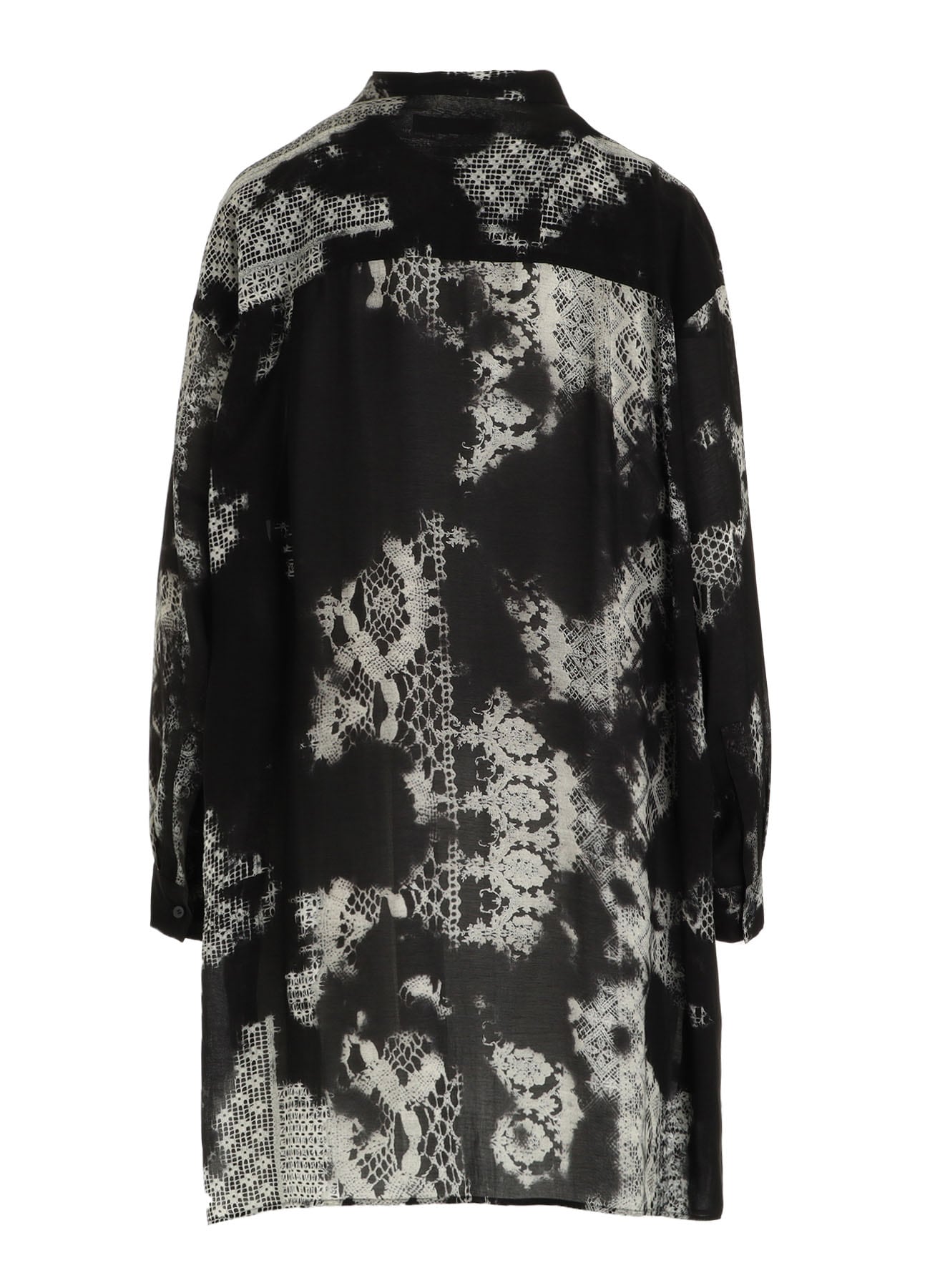 CUPRO/RAYON UNBALANCED BIG BLOUSE