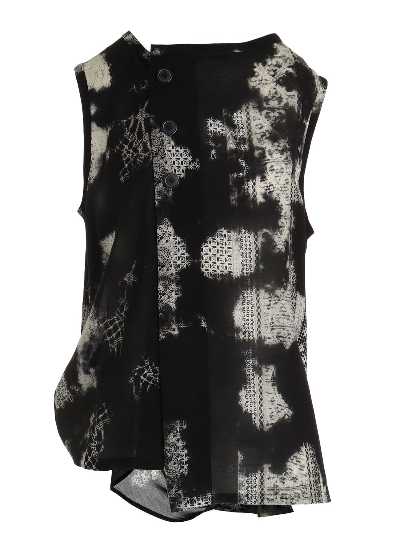 CUPRO/RAYON SLEEVELESS BLOUSE