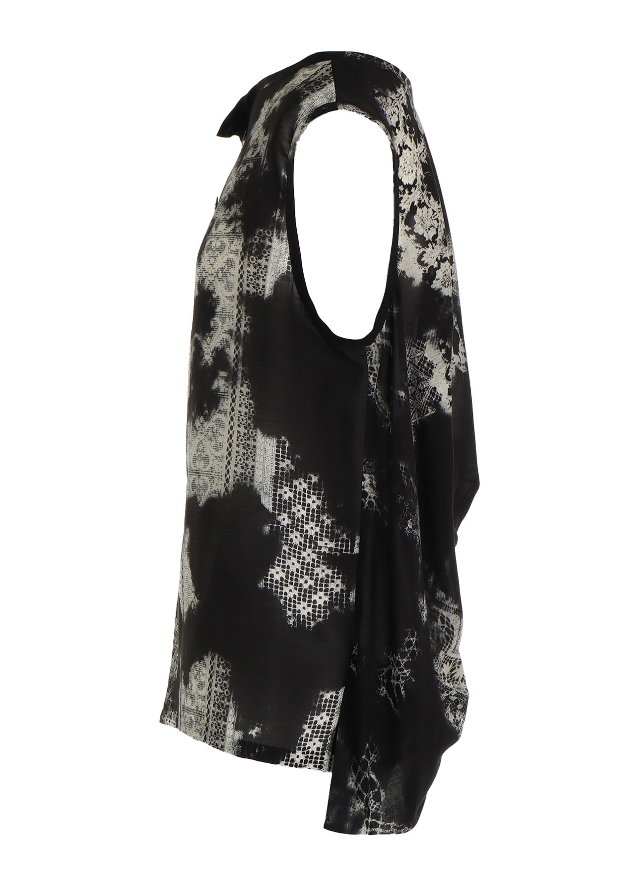 CUPRO/RAYON SLEEVELESS BLOUSE