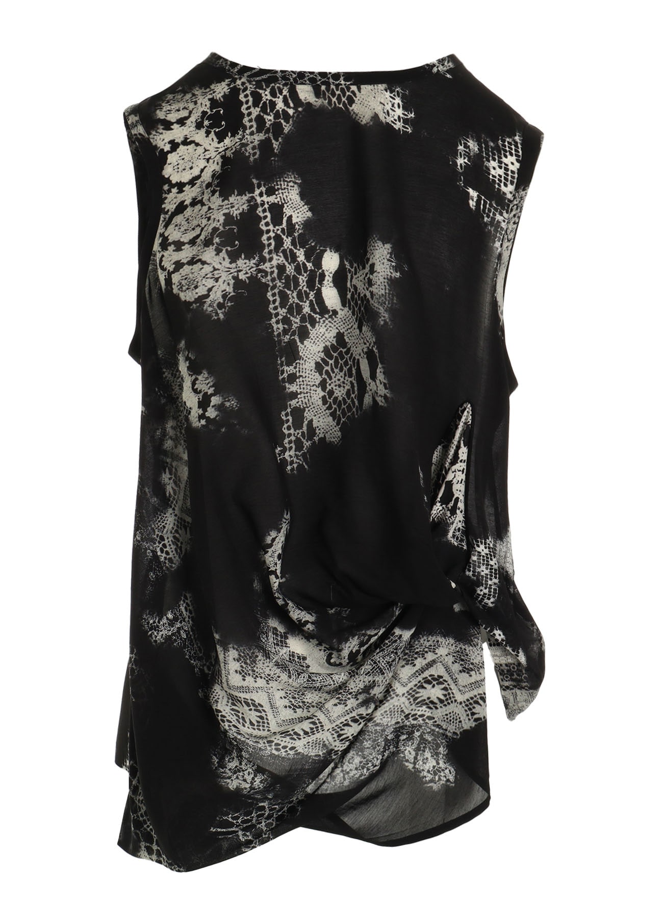 CUPRO/RAYON SLEEVELESS BLOUSE