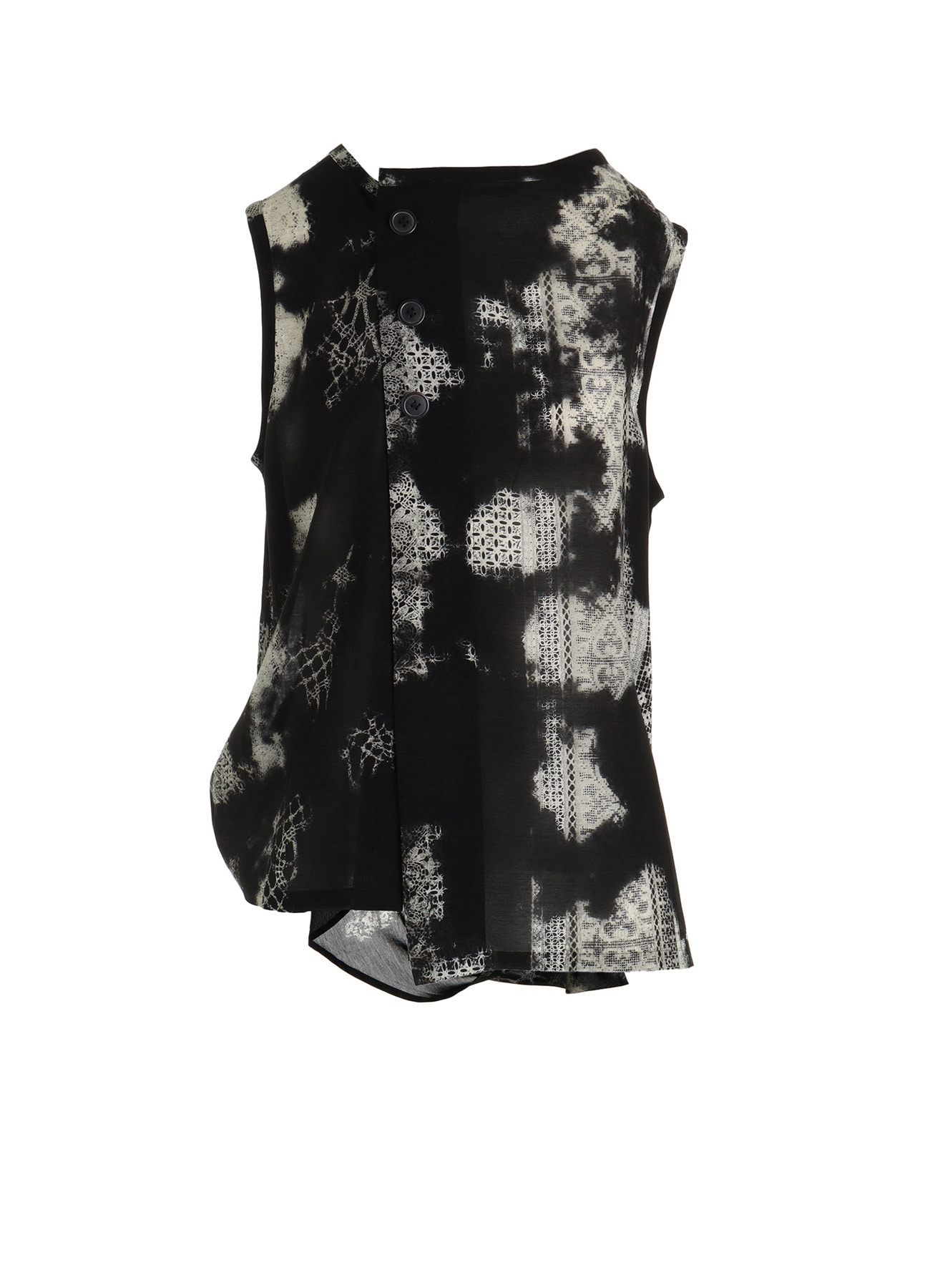CUPRO/RAYON SLEEVELESS BLOUSE