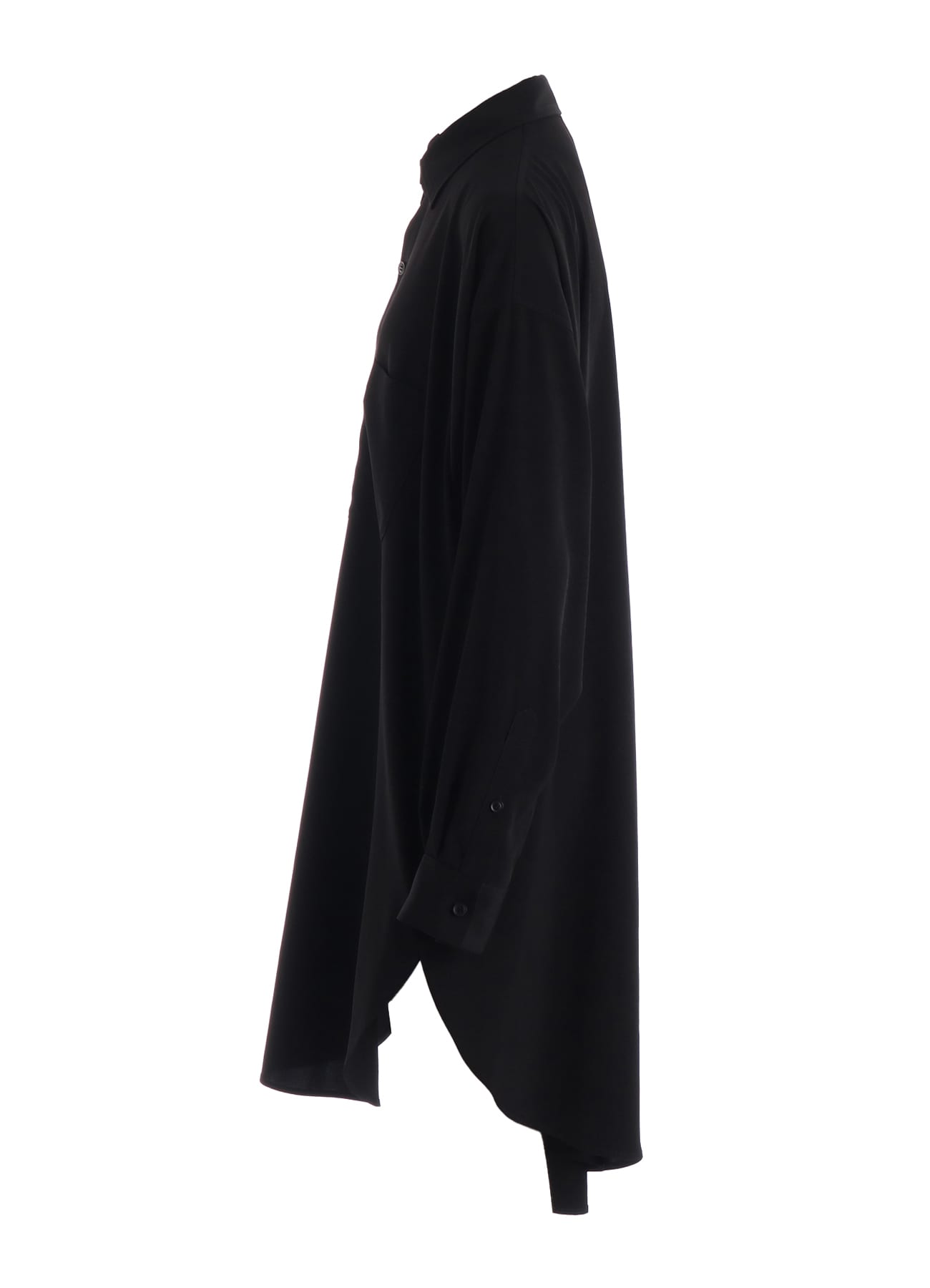 TA/PE CREPE DE CHINE DROP TAIL BLOUSE