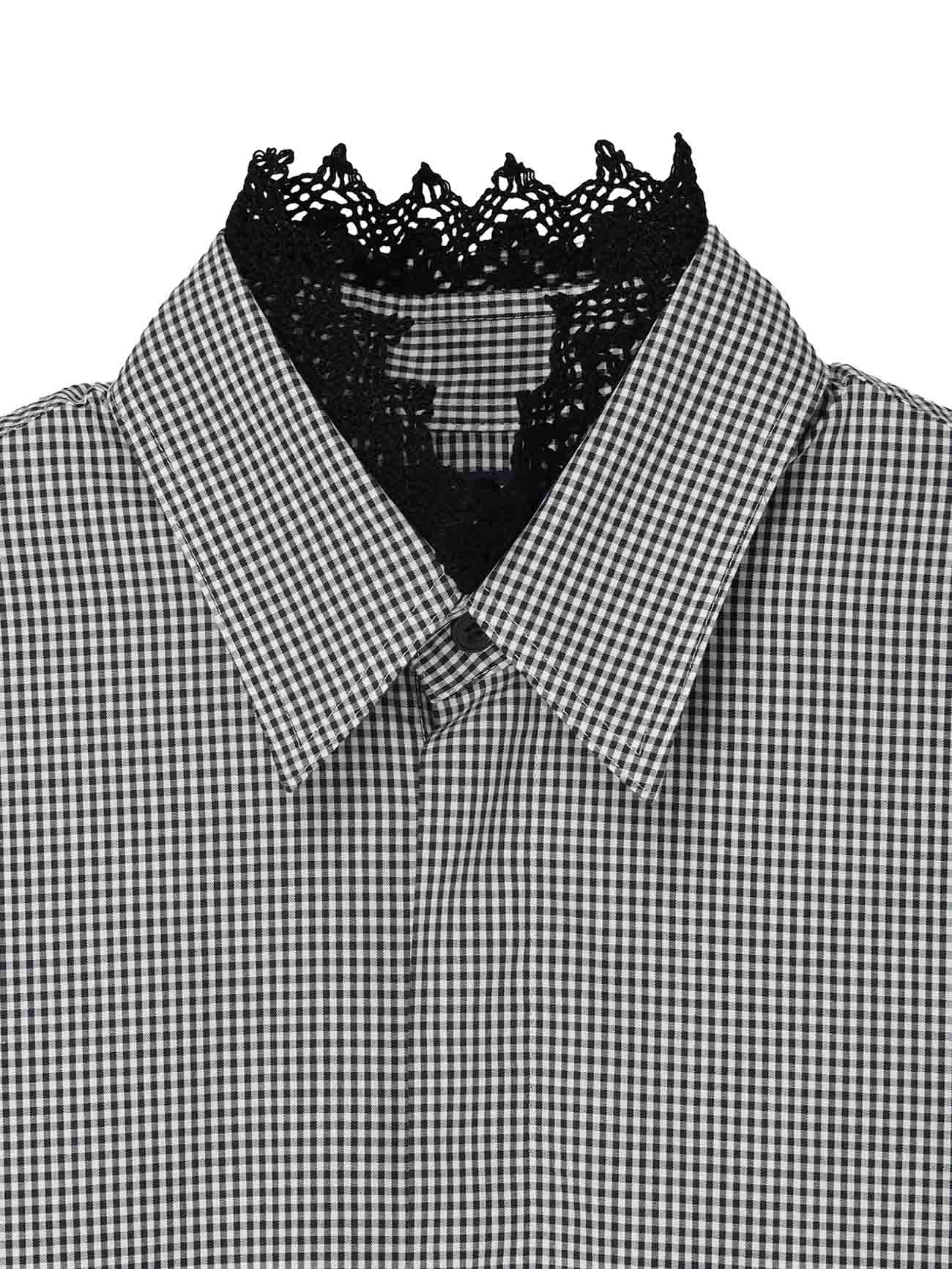 50/ GINGHAM BLOUSE