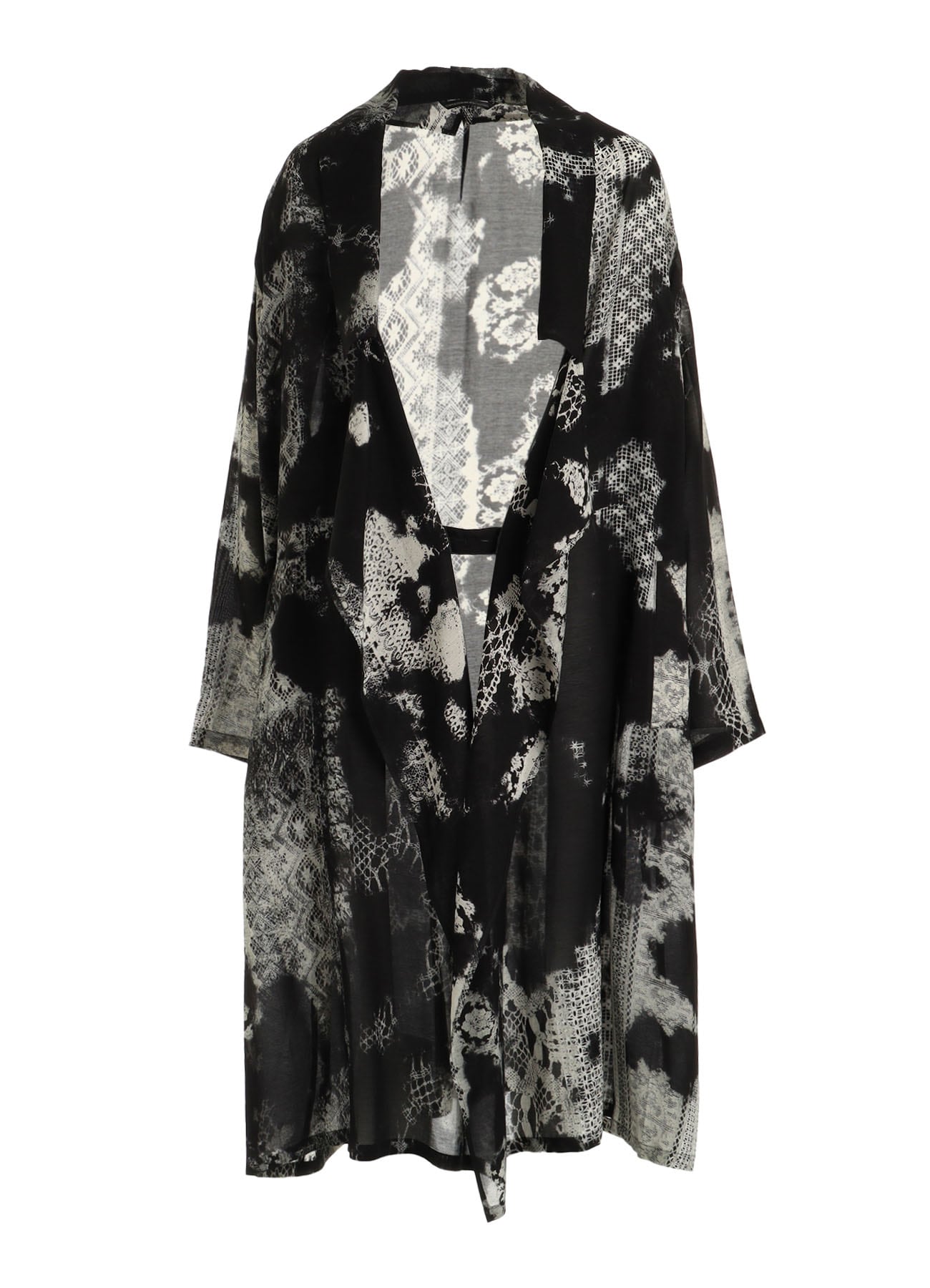 CUPRO/RAYON BIG COLLAR COAT