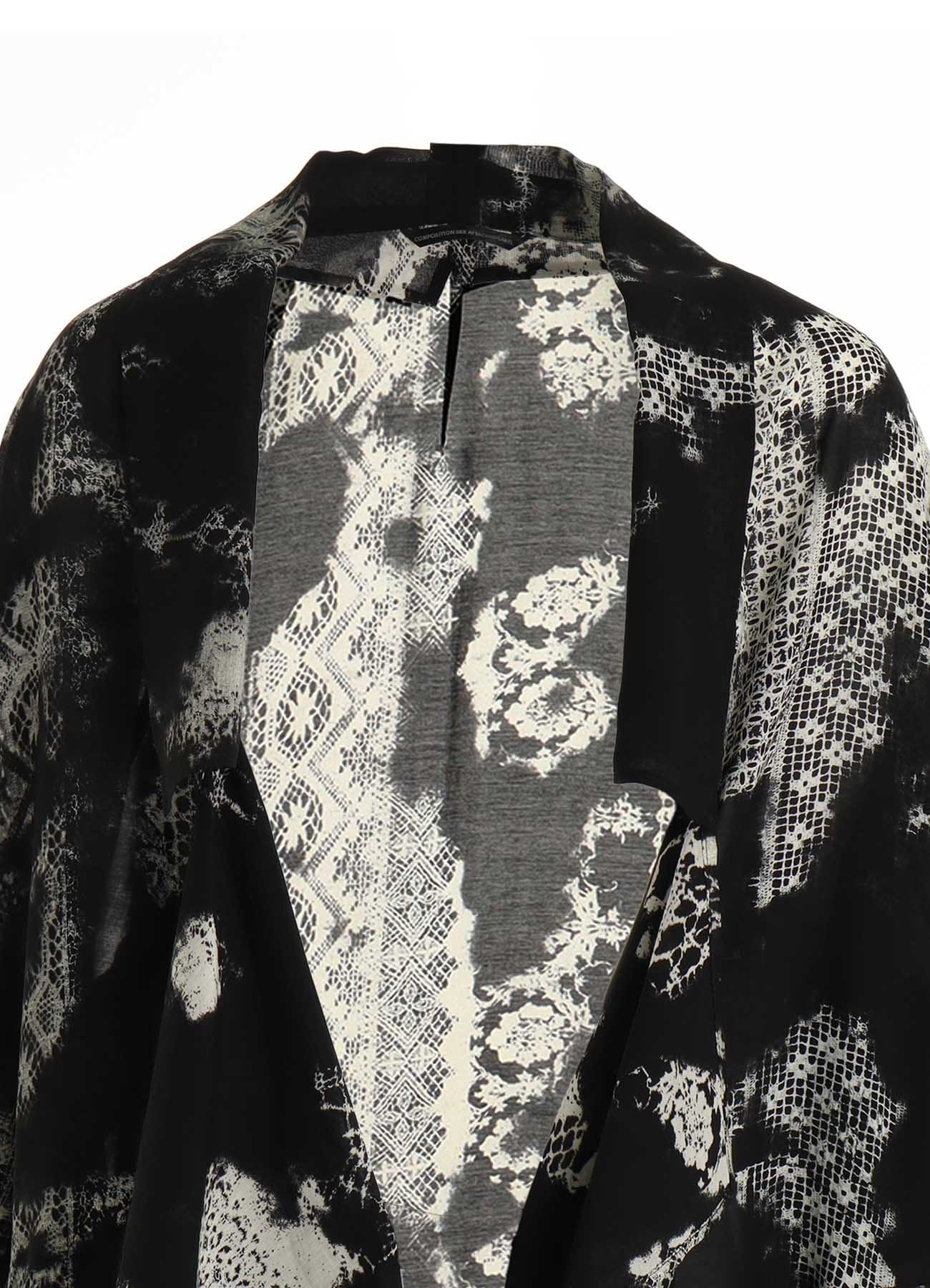 CUPRO/RAYON BIG COLLAR COAT
