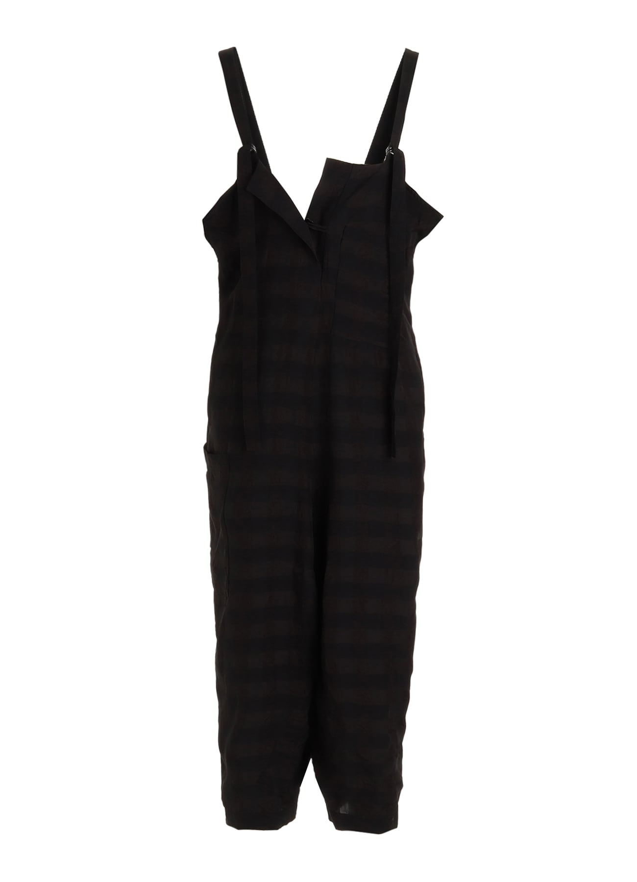 BIG GINGHAM CHECK STRAP DRESS