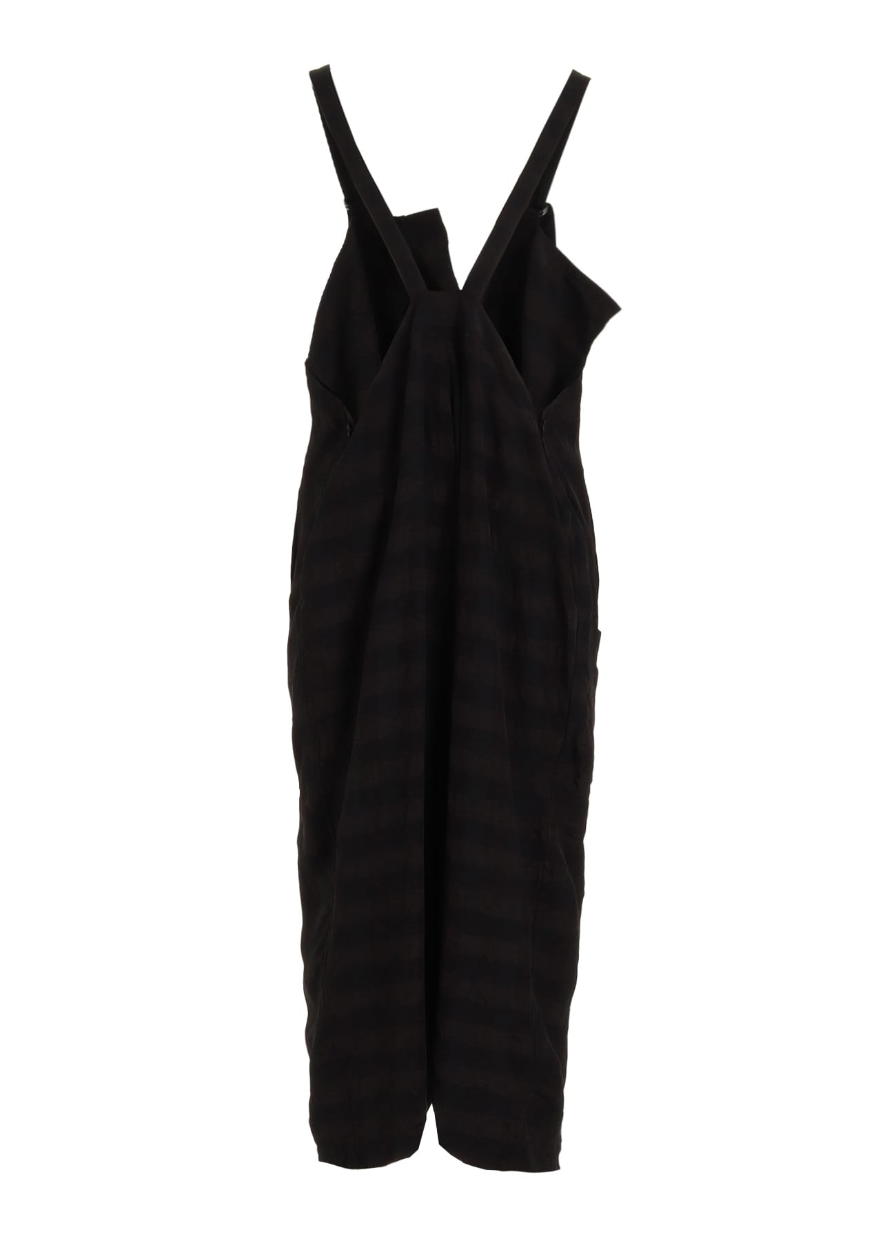 BIG GINGHAM CHECK STRAP DRESS
