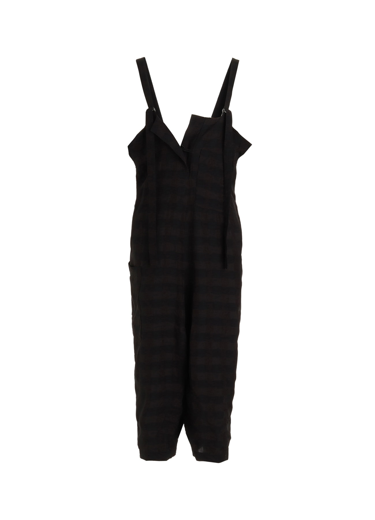 BIG GINGHAM CHECK STRAP DRESS