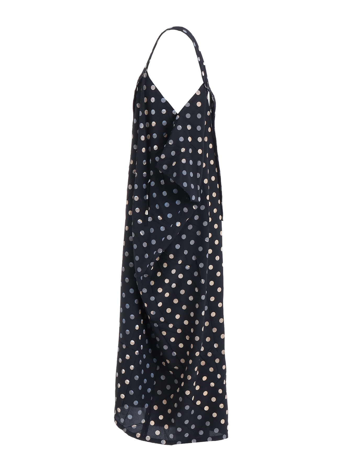 POLYESTER DECINE POLKA DOT PRINT DRESS