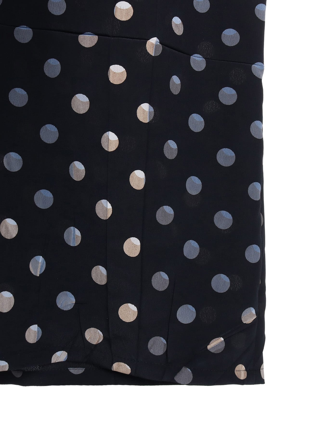 POLYESTER DECINE POLKA DOT PRINT DRESS
