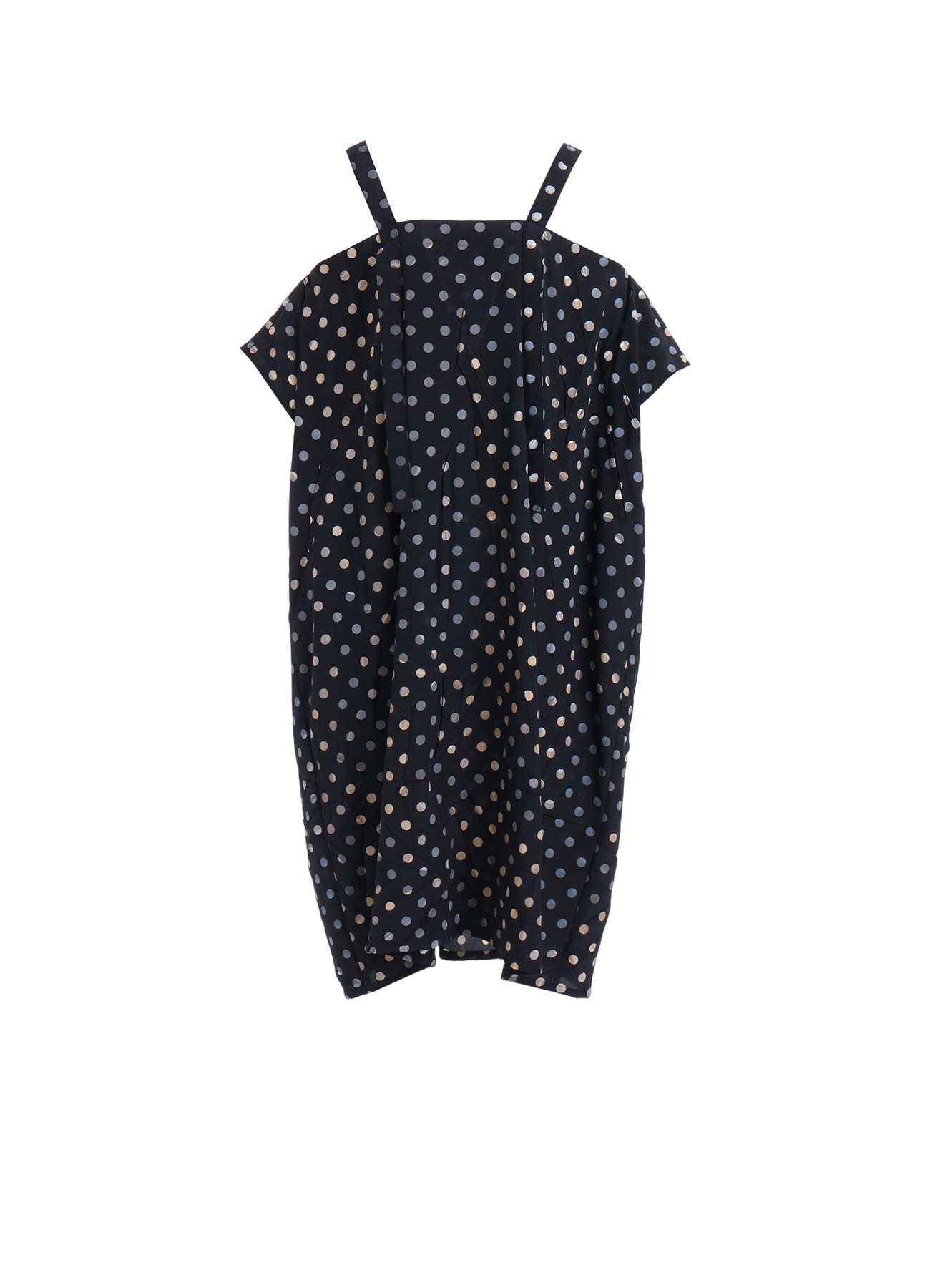 POLYESTER DECINE POLKA DOT PRINT DRESS