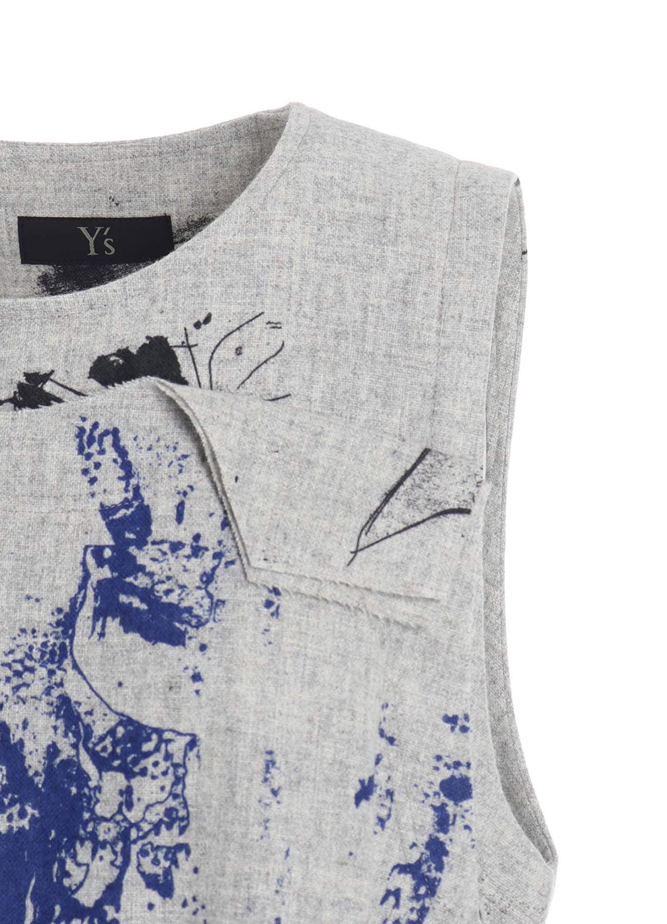 WOOL FLOWER PRINT DRESS