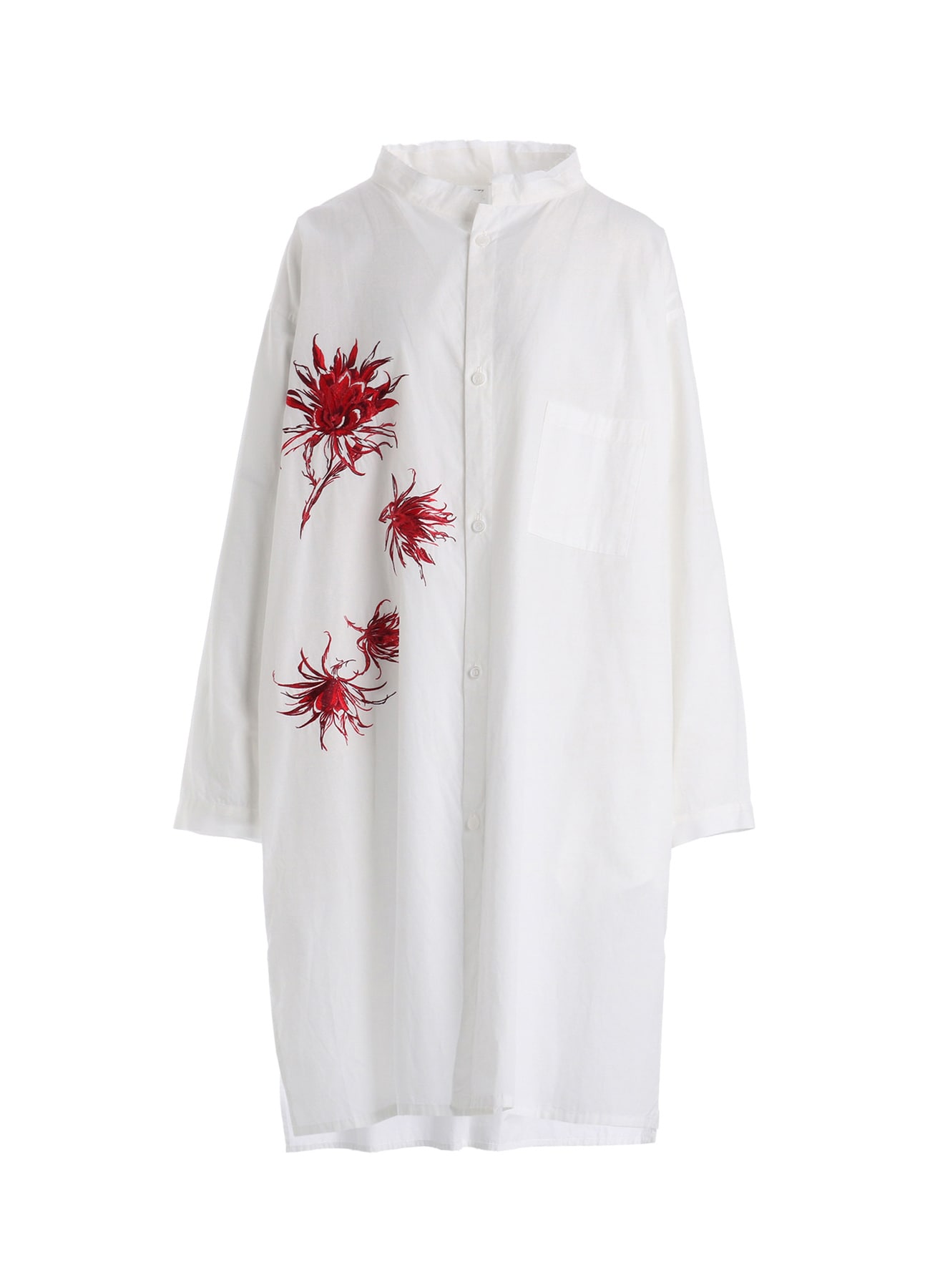 COTTON BROAD CACTUS FLOWER SHIRTS DRESS