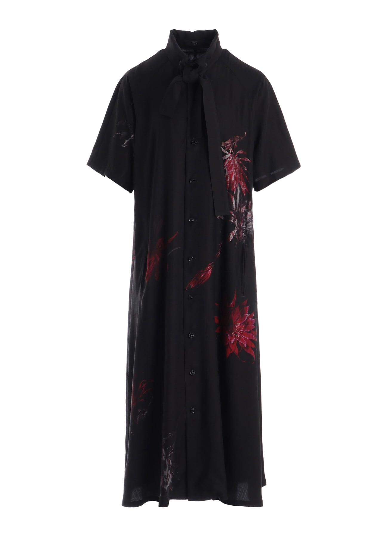 CUPRO DUNGAREE TWILL CACTUS FLOWER DRESS