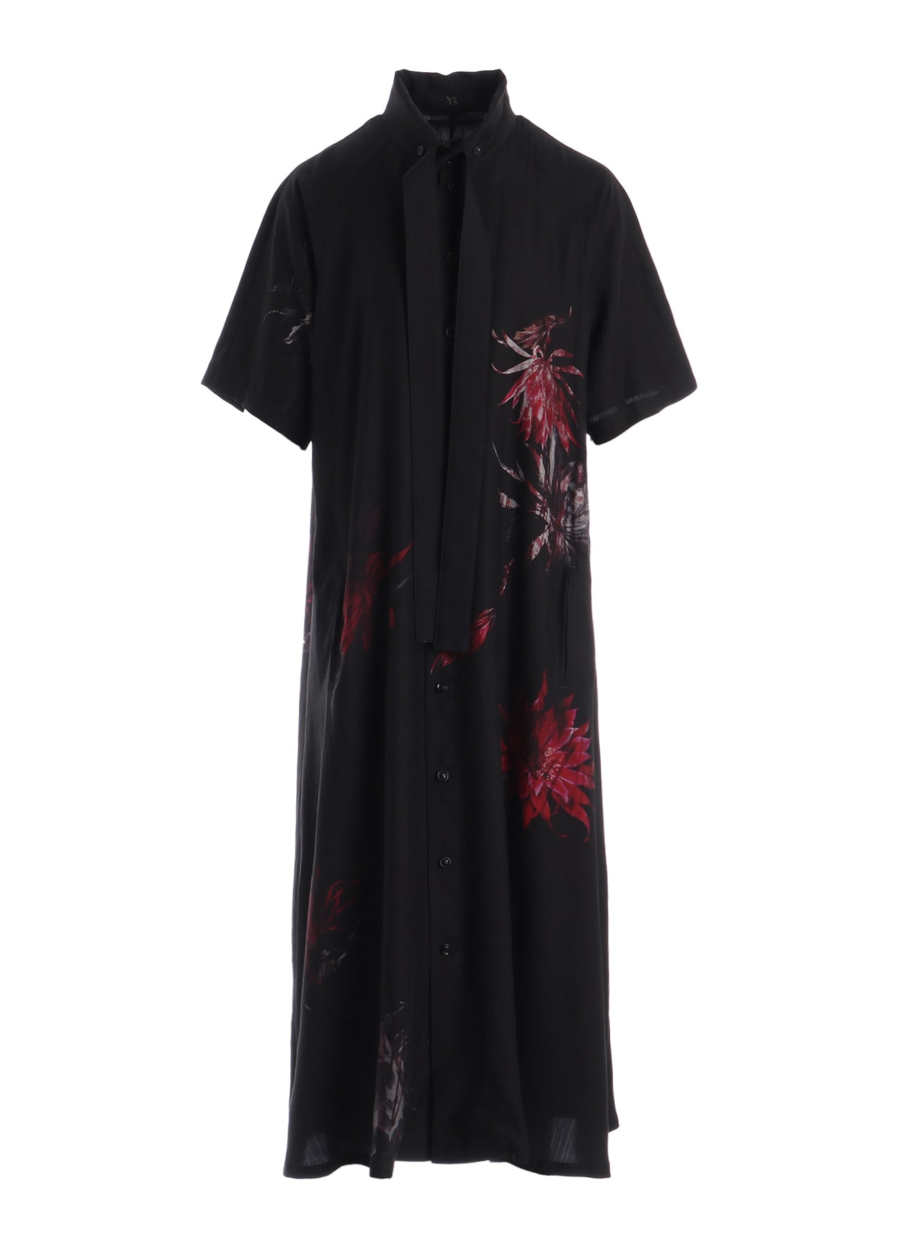 CUPRO DUNGAREE TWILL CACTUS FLOWER DRESS