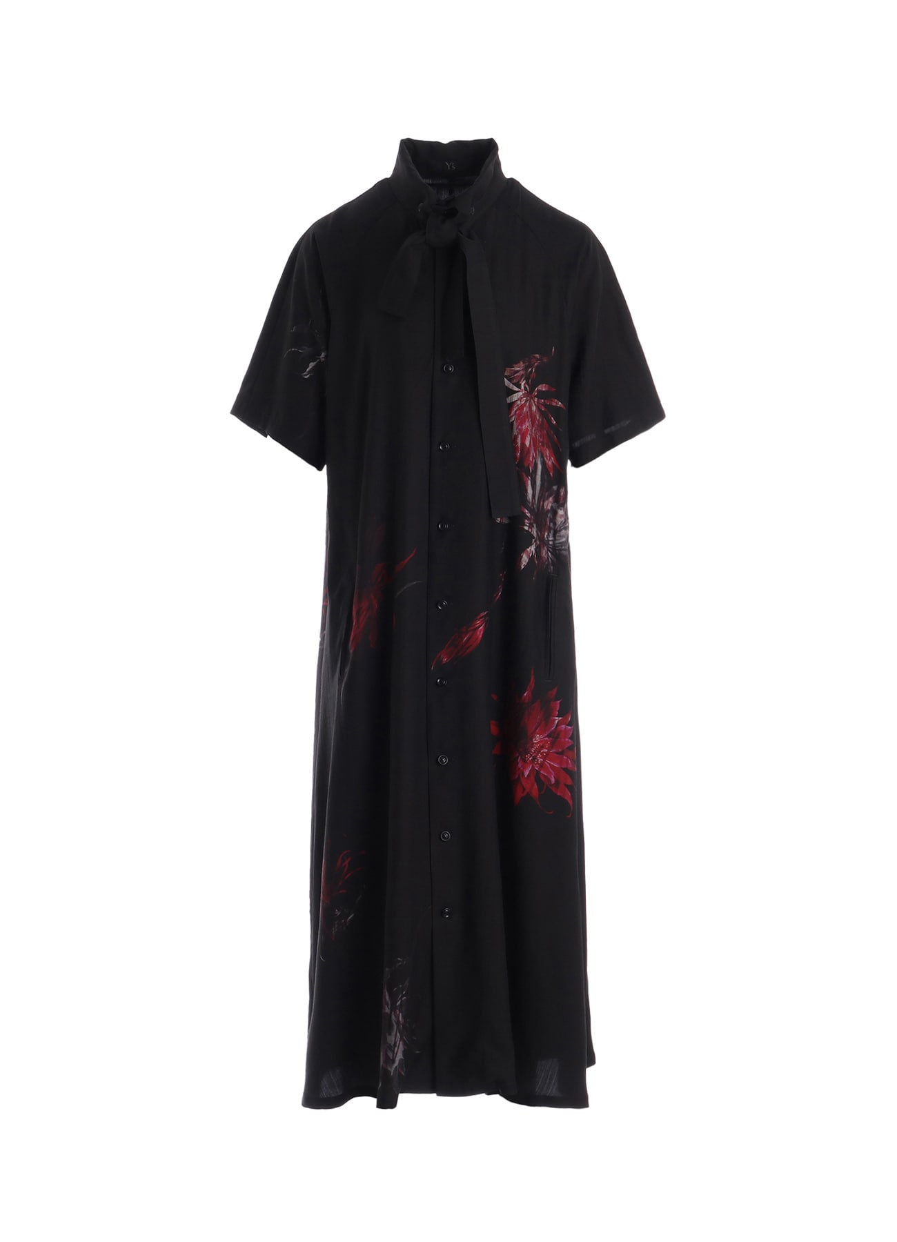 CUPRO DUNGAREE TWILL CACTUS FLOWER DRESS