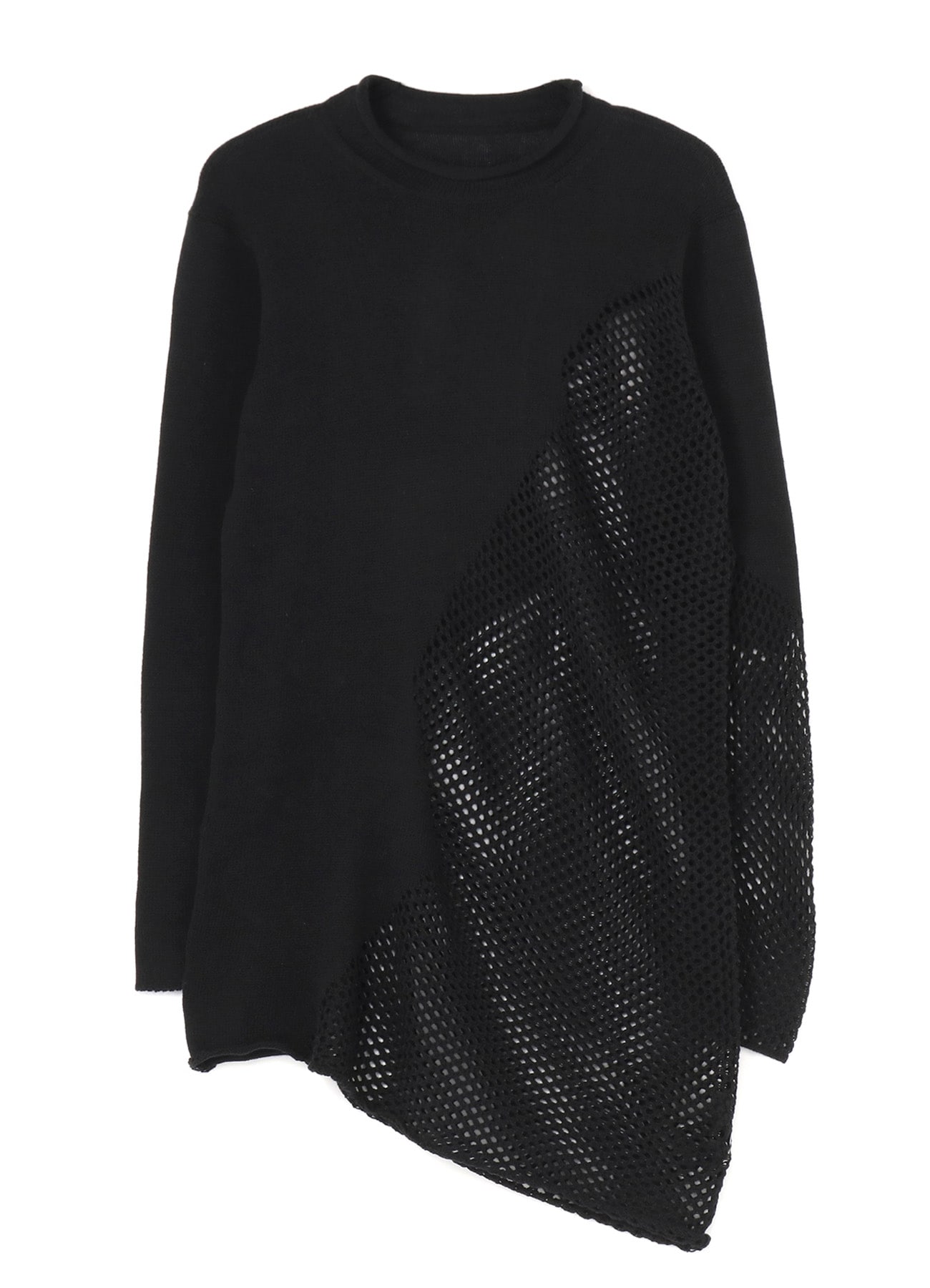 PLAIN STITCH x LACE LONG KNIT