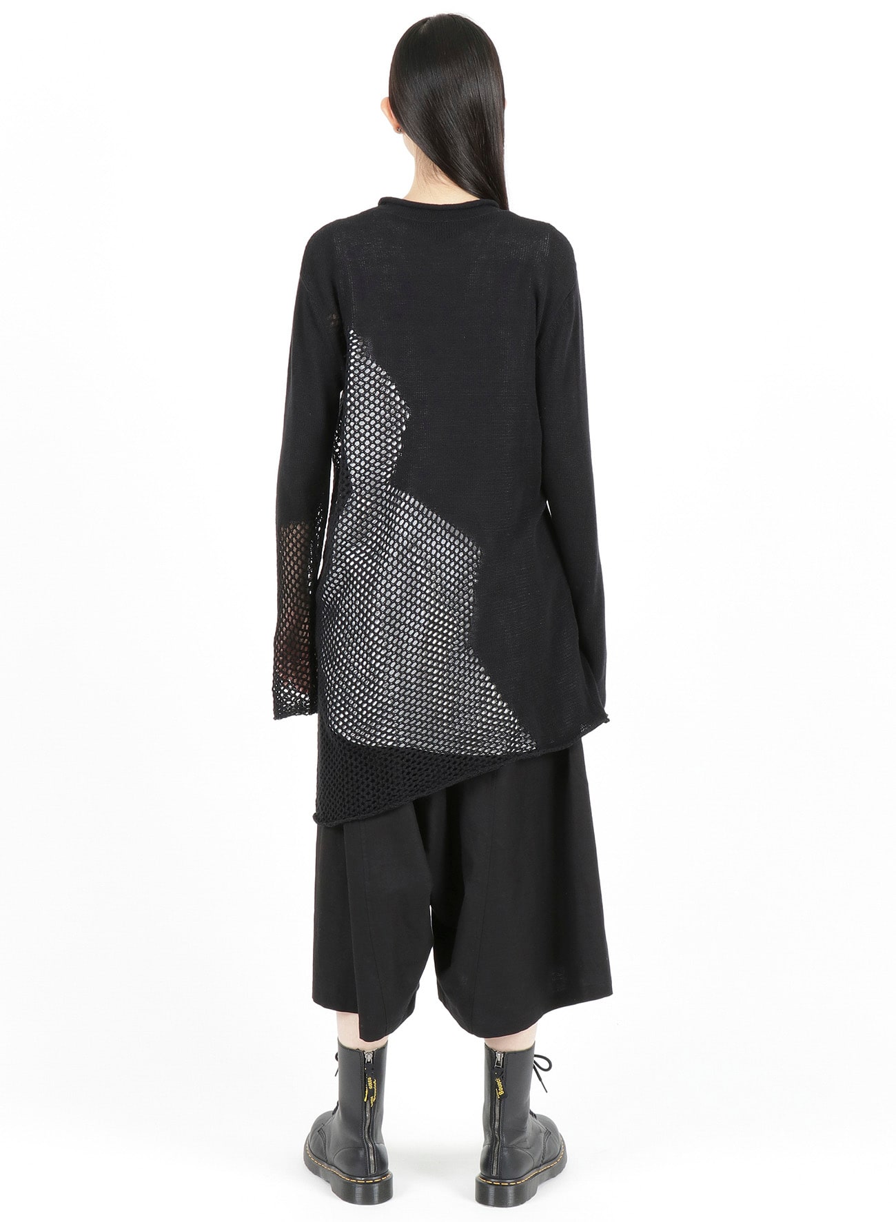 PLAIN STITCH x LACE LONG KNIT