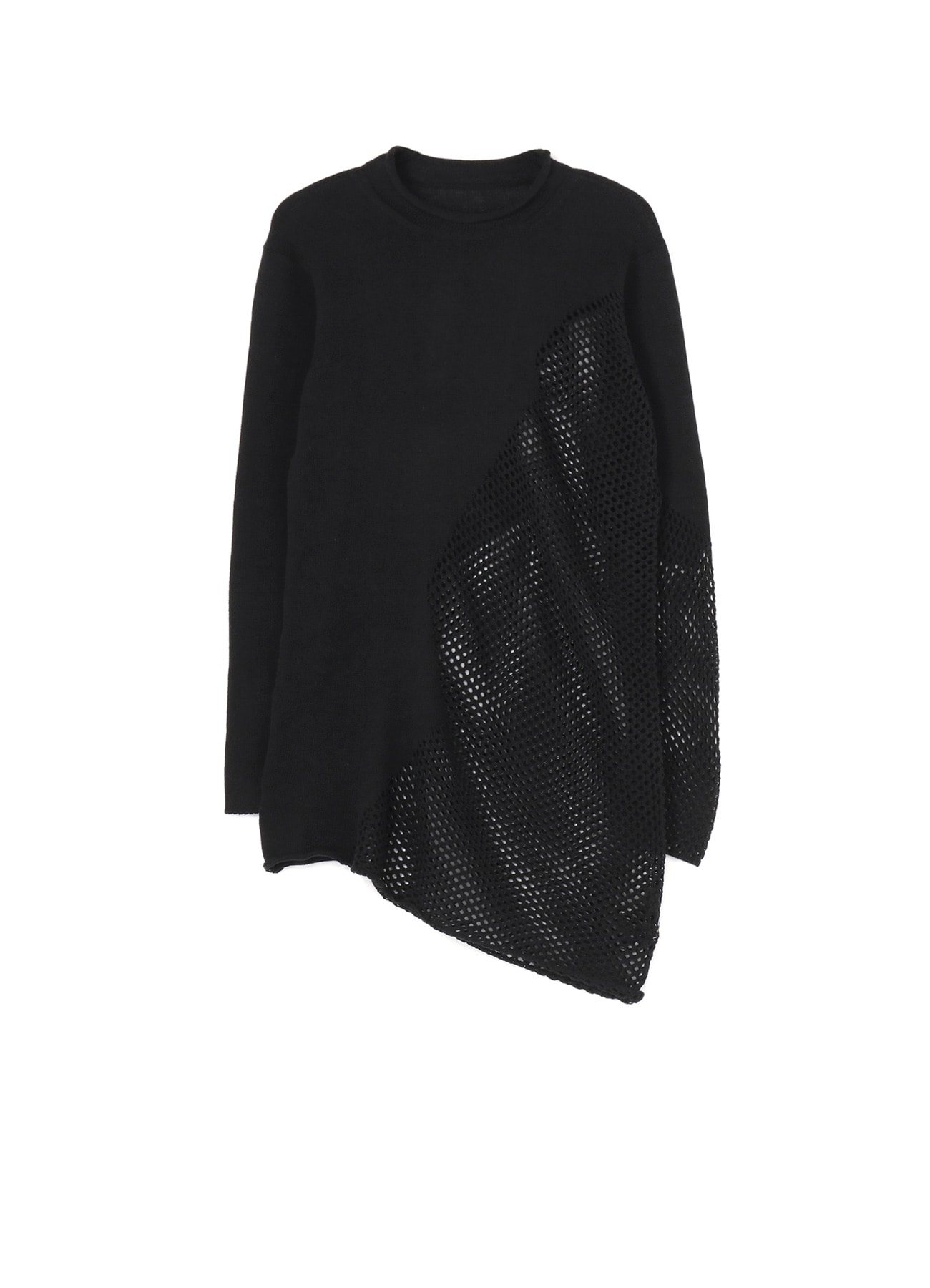 PLAIN STITCH x LACE LONG KNIT